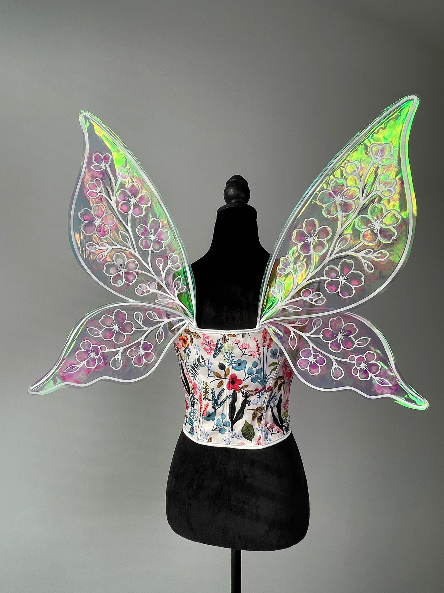Floral cosplay wings for Renaissance Faire outfit