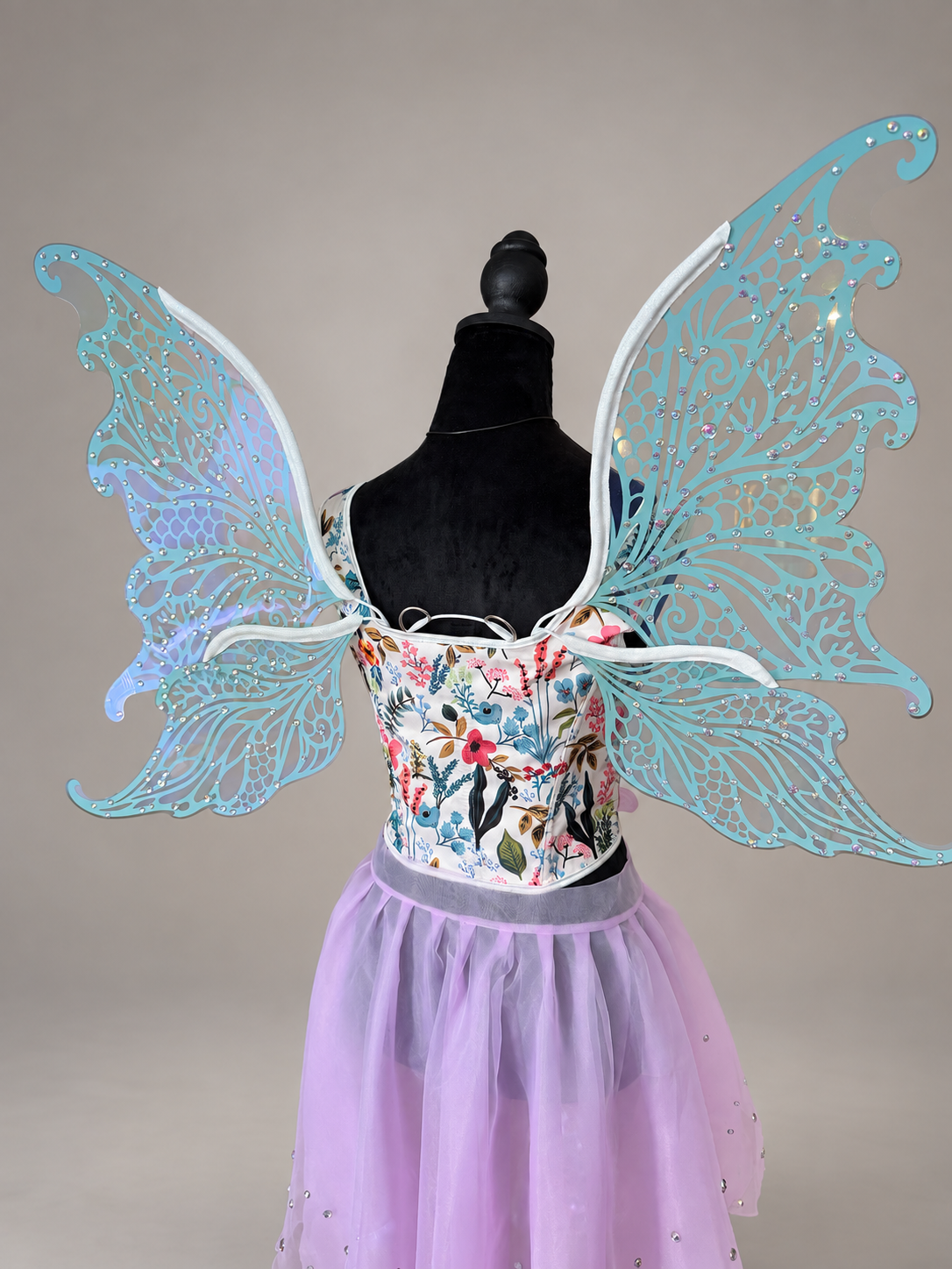 Seafoam Lace Fairy Wings