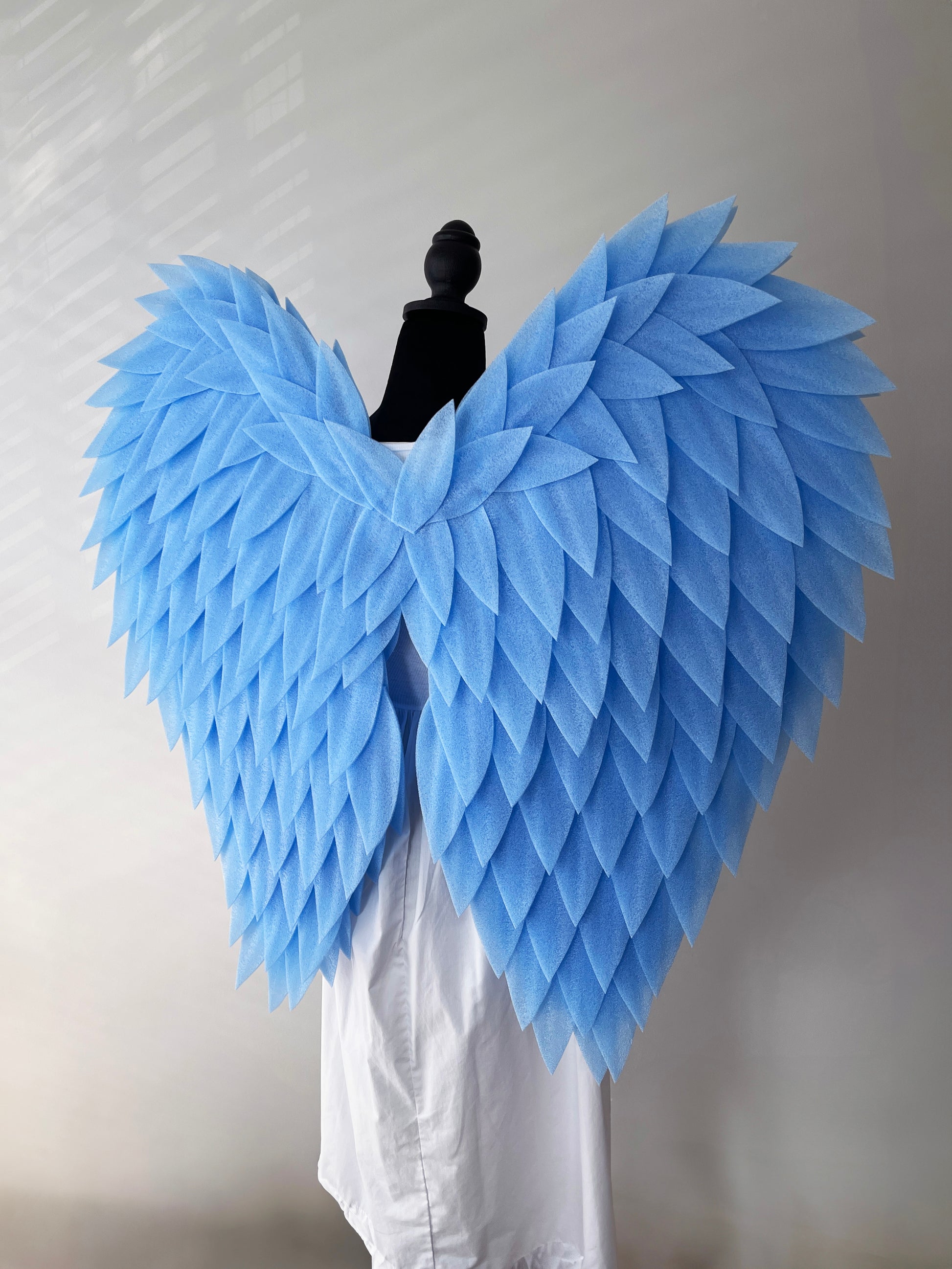 Large celestial angel wings for festival outfit