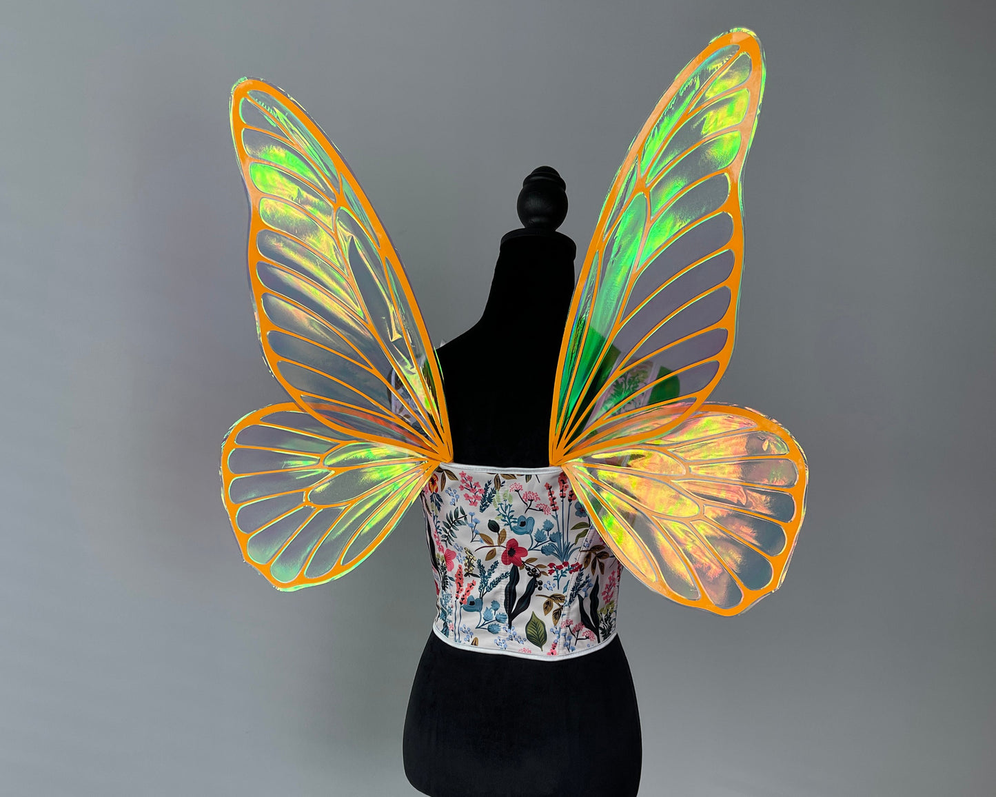Butterfly fairy wings with iridescent shimmer for cosplay