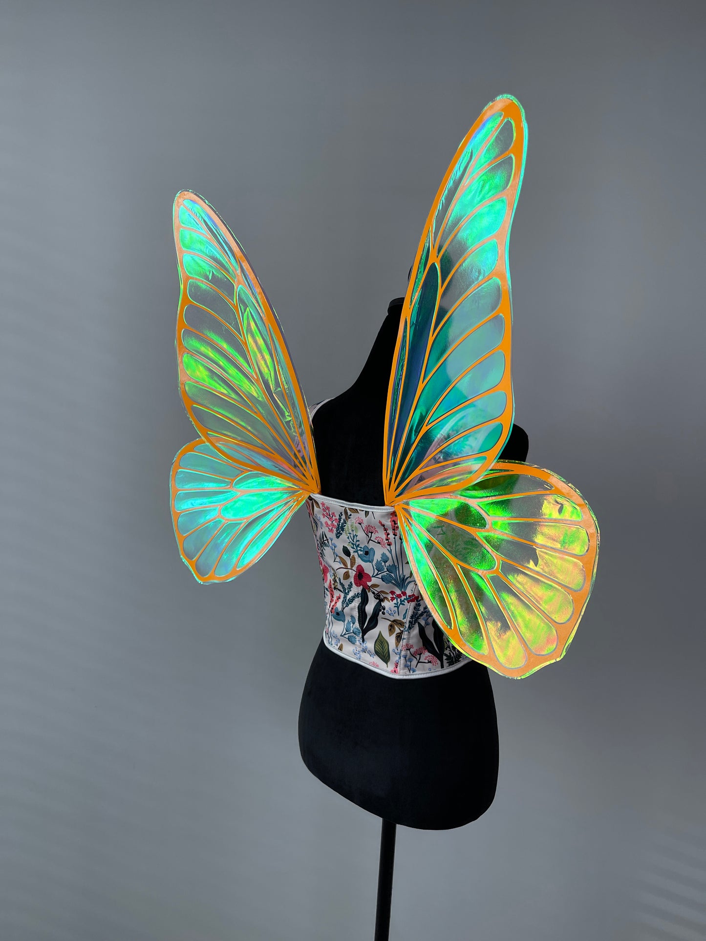 Handcrafted fairy wings with visible vein structure