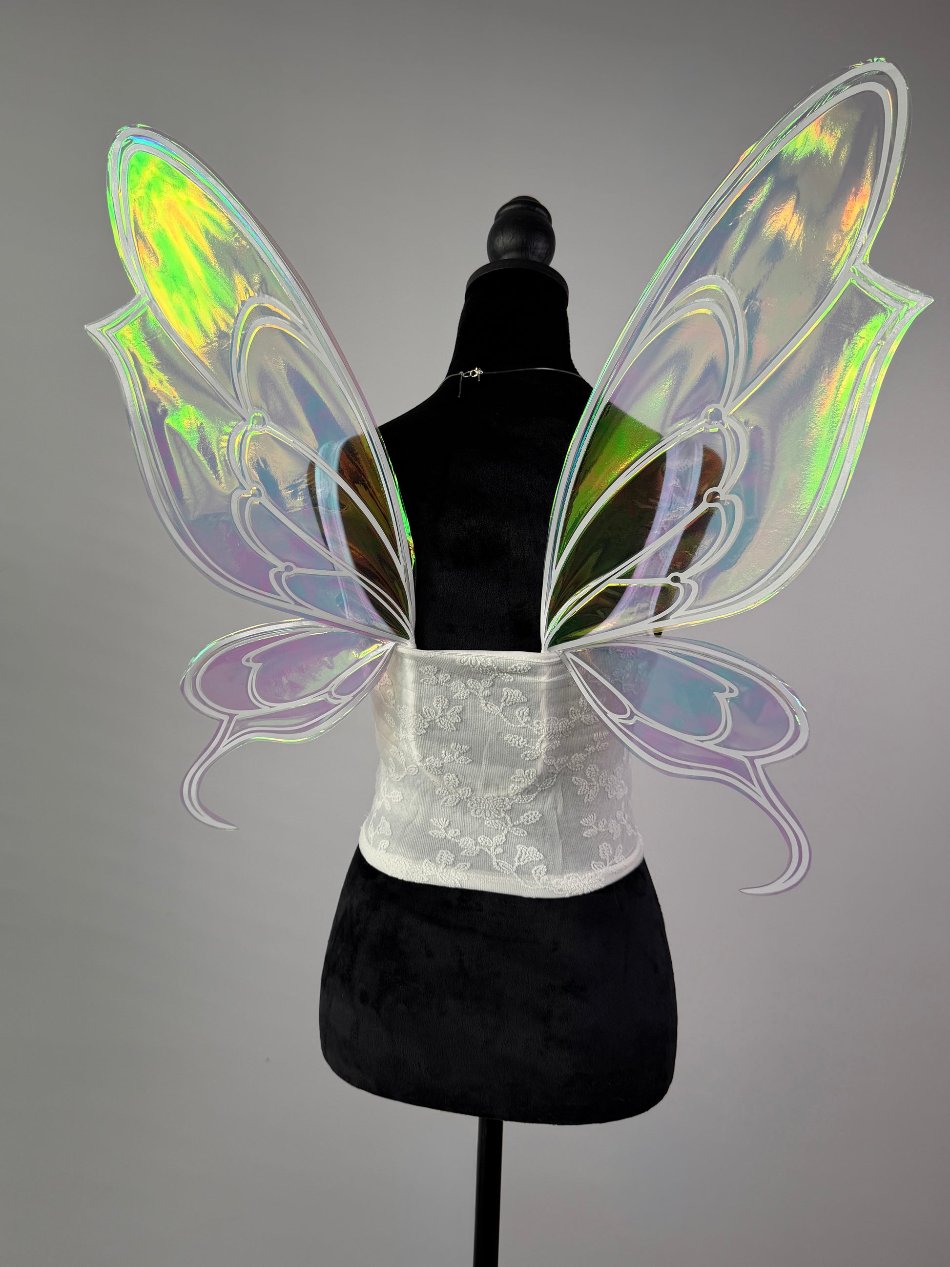Handmade fairy butterfly wings for Halloween look