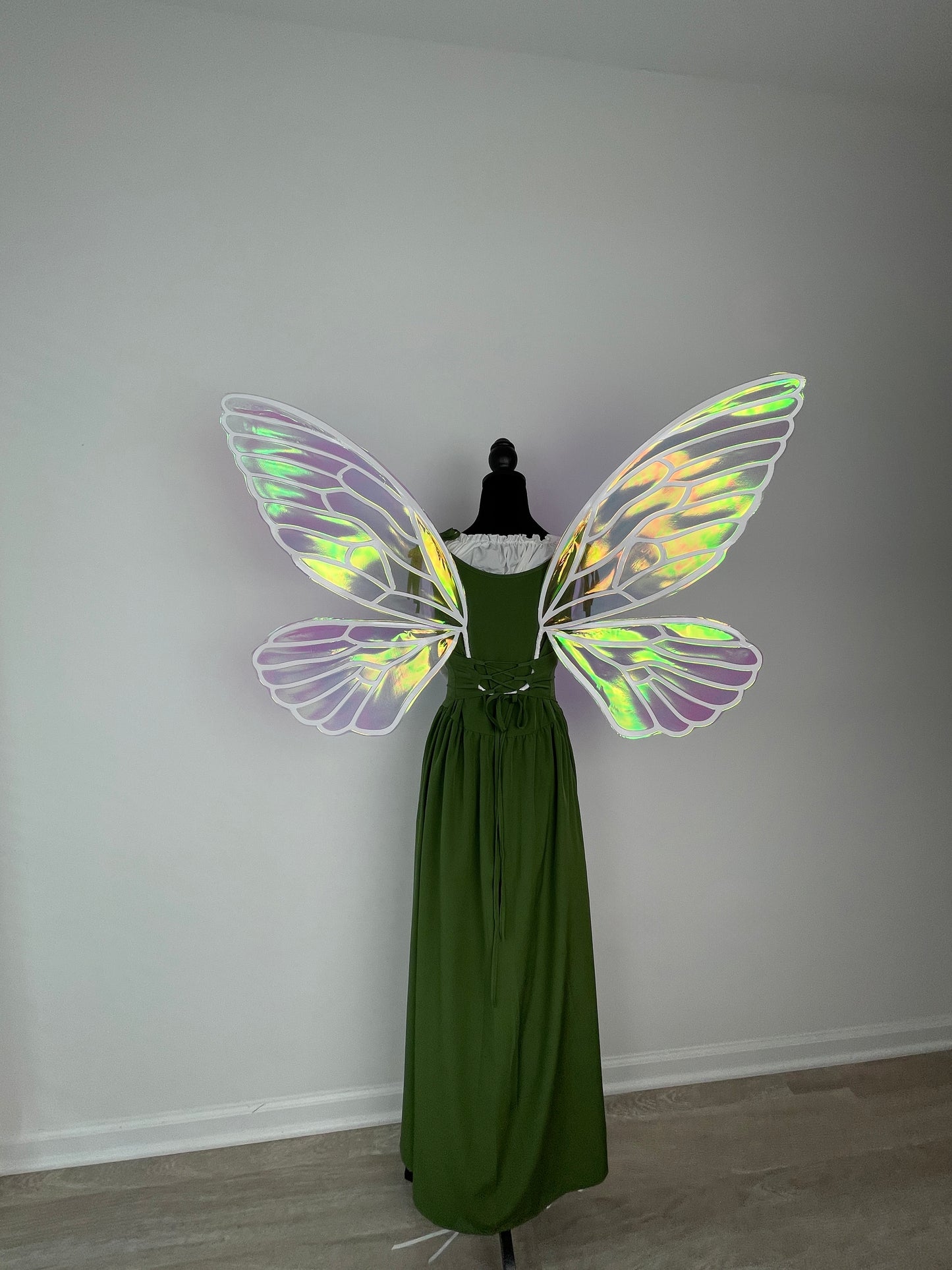 Renaissance Faire Fairy Wings, Large Iridescent Fae for Cosplay & Festivals