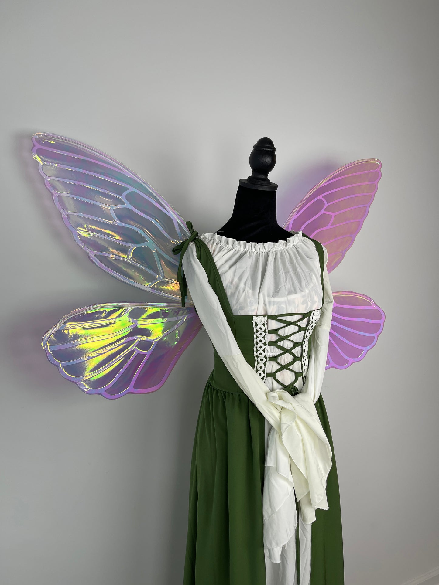 Renaissance Faire Fairy Wings, Large Iridescent Fae for Cosplay & Festivals