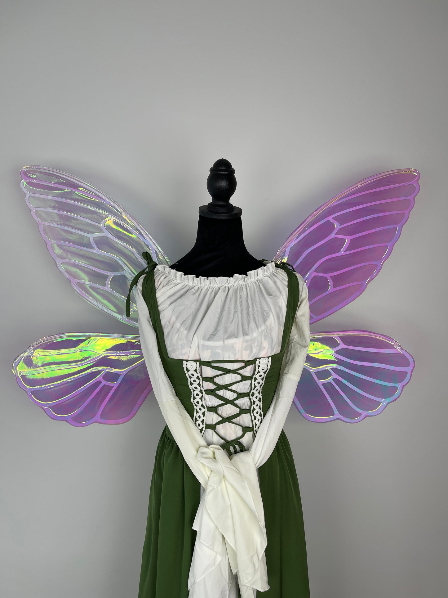 Renaissance Faire Fairy Wings, Large Iridescent Fae for Cosplay & Festivals