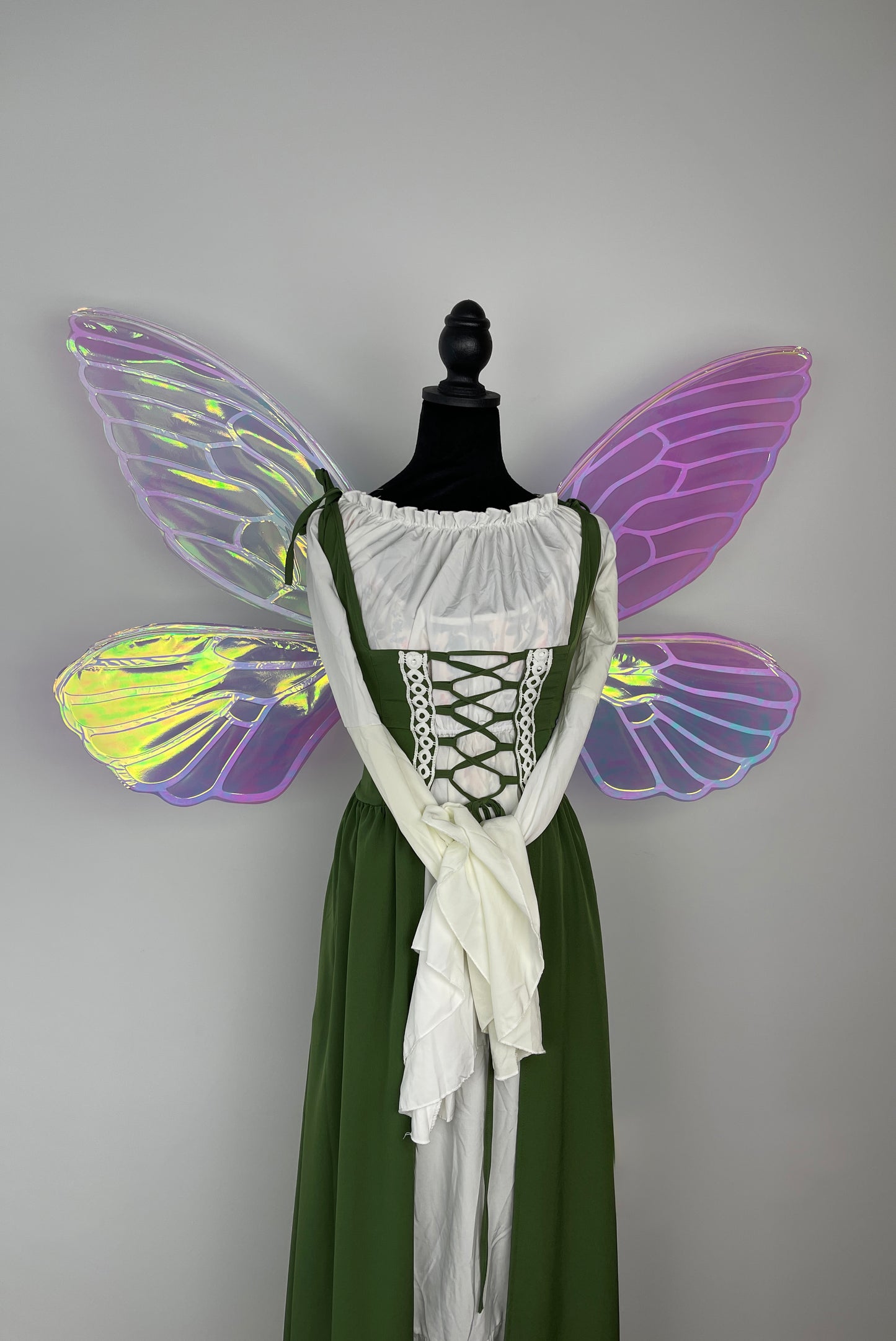 Renaissance Faire Fairy Wings, Large Iridescent Fae for Cosplay & Festivals