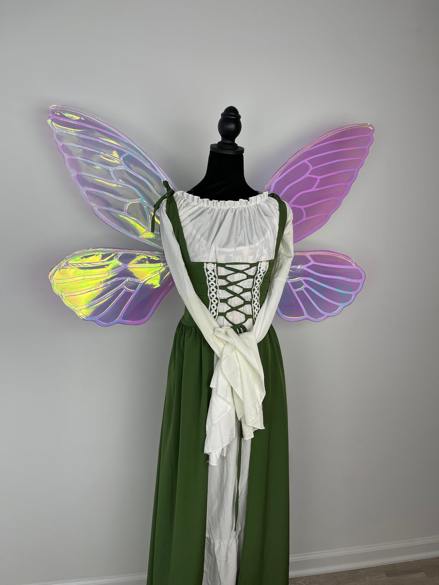 Renaissance Faire Fairy Wings, Large Iridescent Fae for Cosplay & Festivals