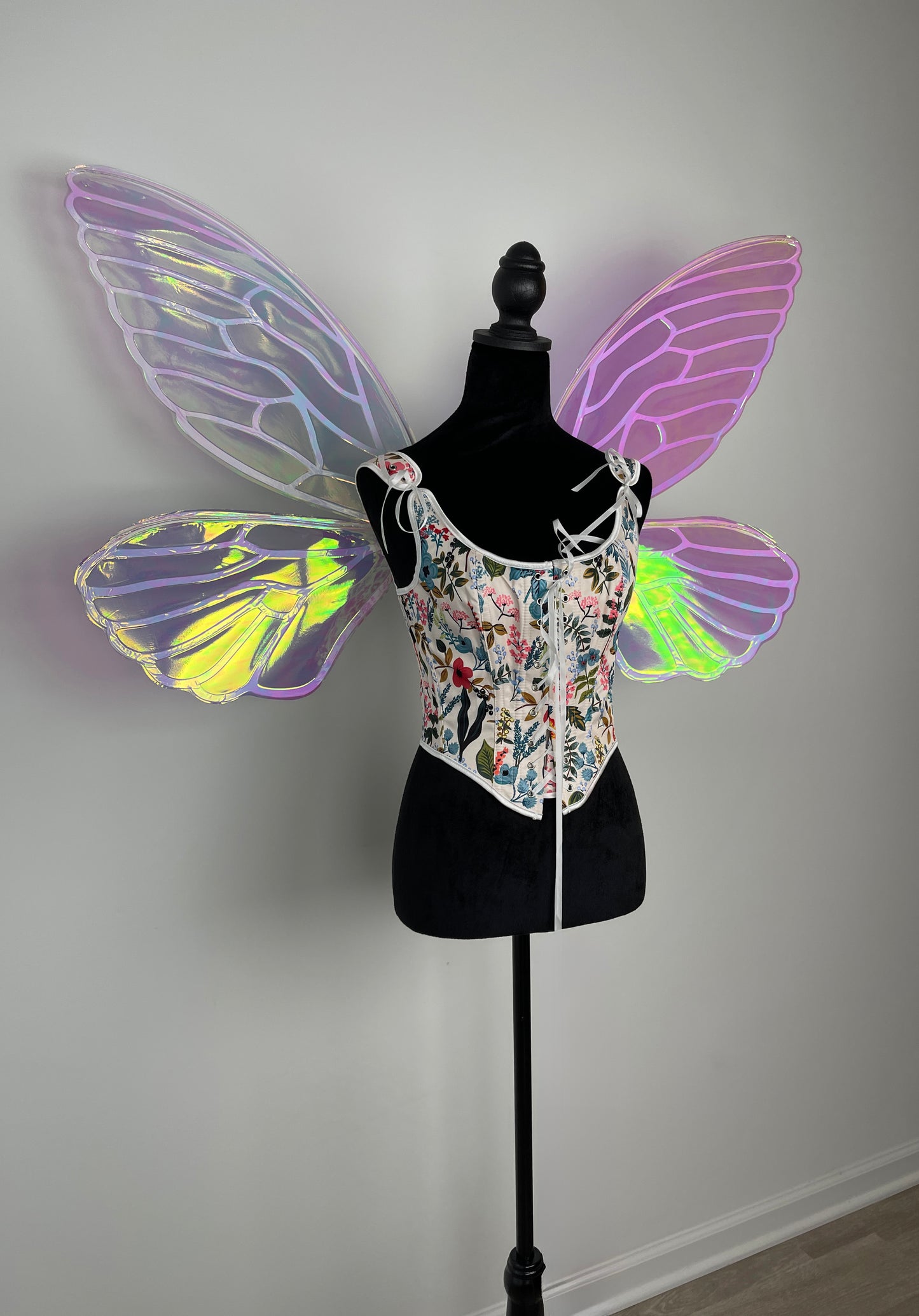 Renaissance Faire Fairy Wings, Large Iridescent Fae for Cosplay & Festivals