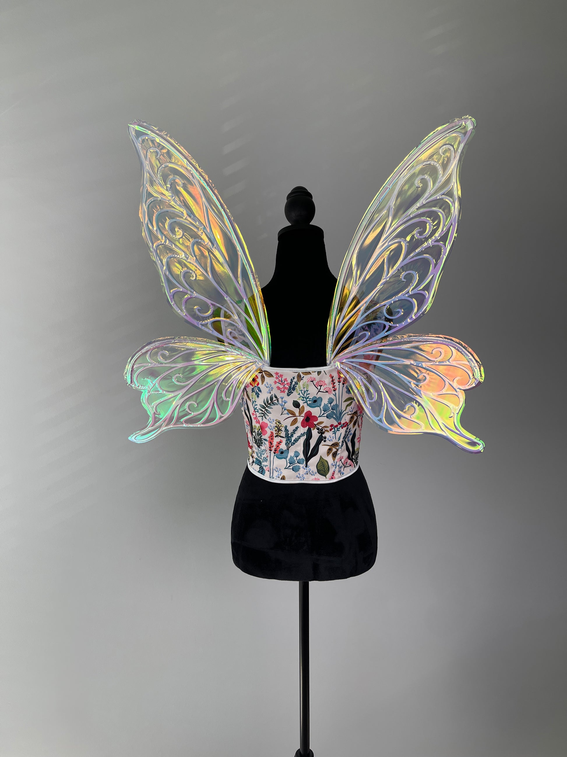 Handcrafted fairy wings with wire frame detail