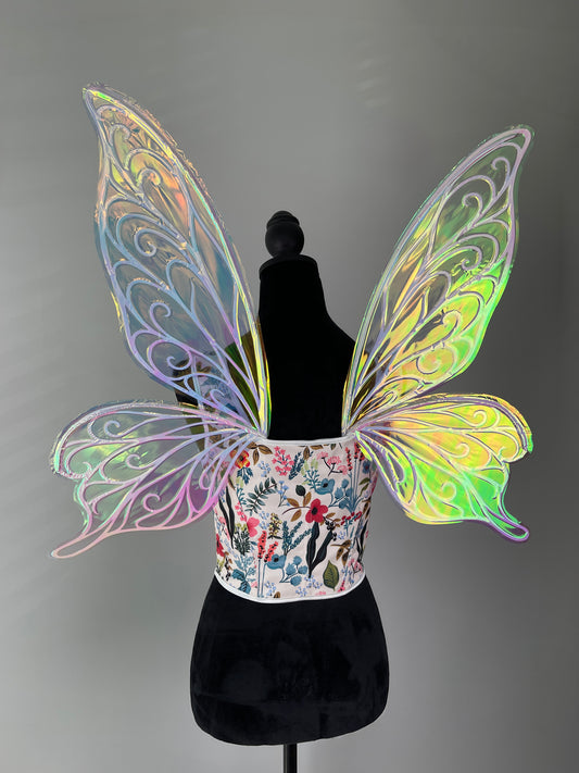 Iridescent fairy wings for adults – handmade cosplay costume