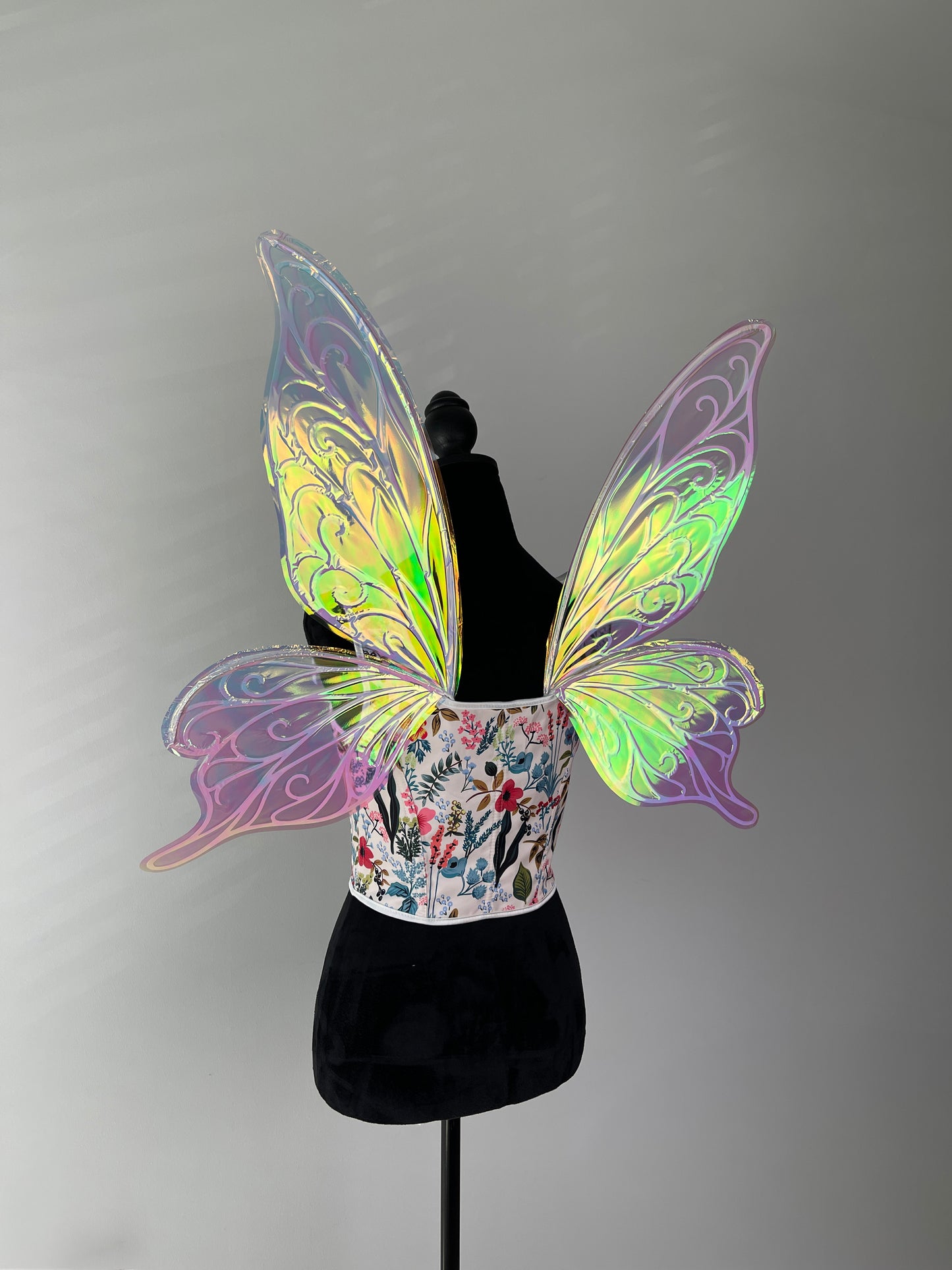 Forest fairy wings costume for adults side view