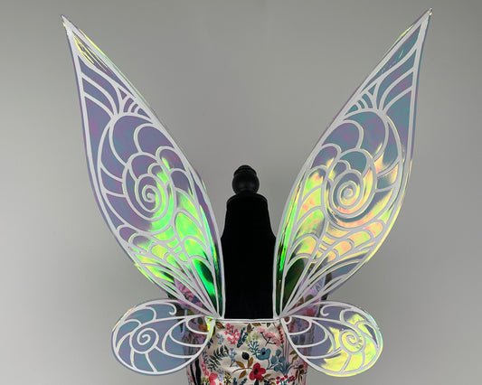 Iridescent fantasy fairy wings for Renaissance cosplay