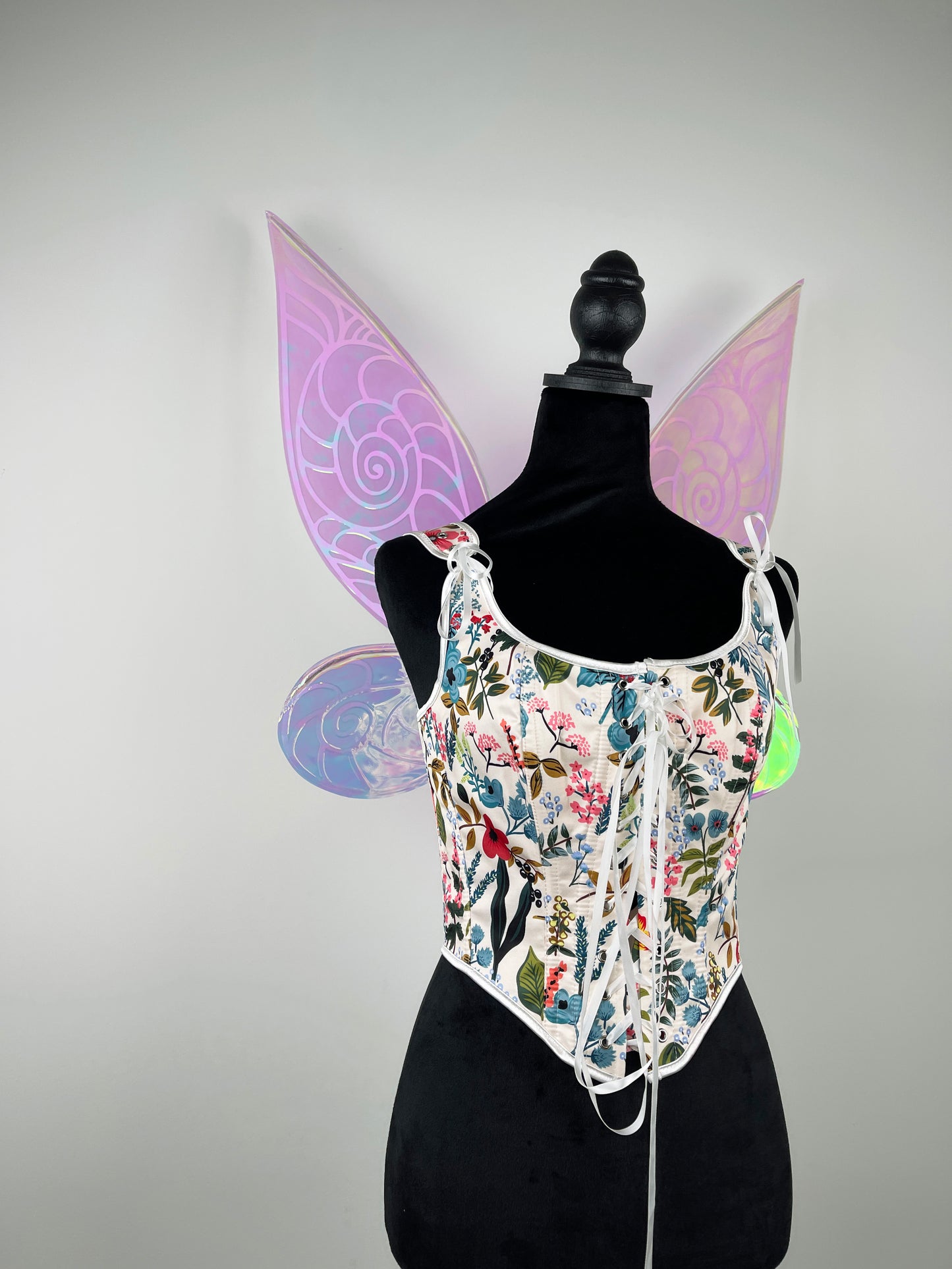 Back view of fantasy fairy wings accessory