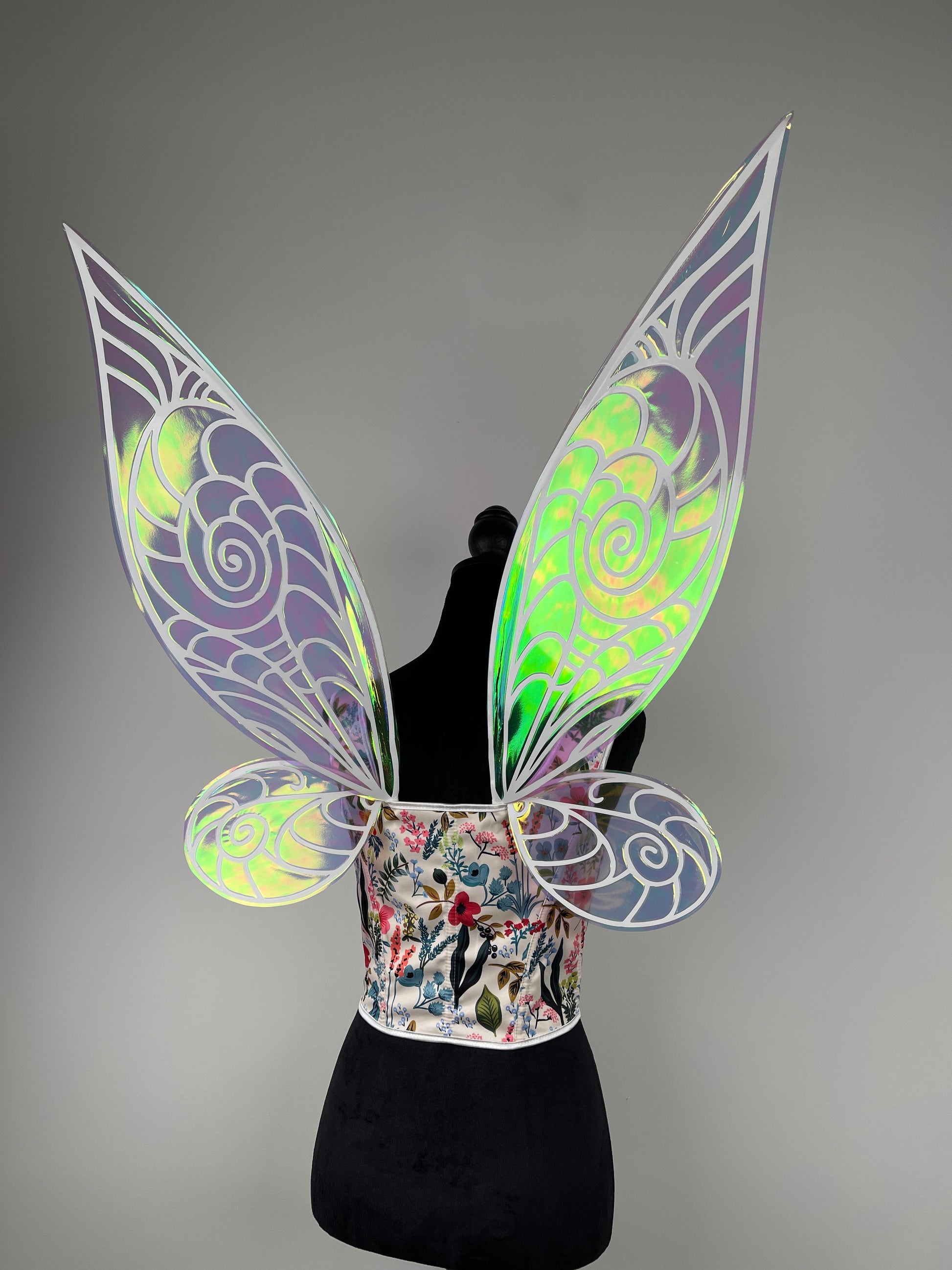 Lightweight iridescent wings for Renaissance festival