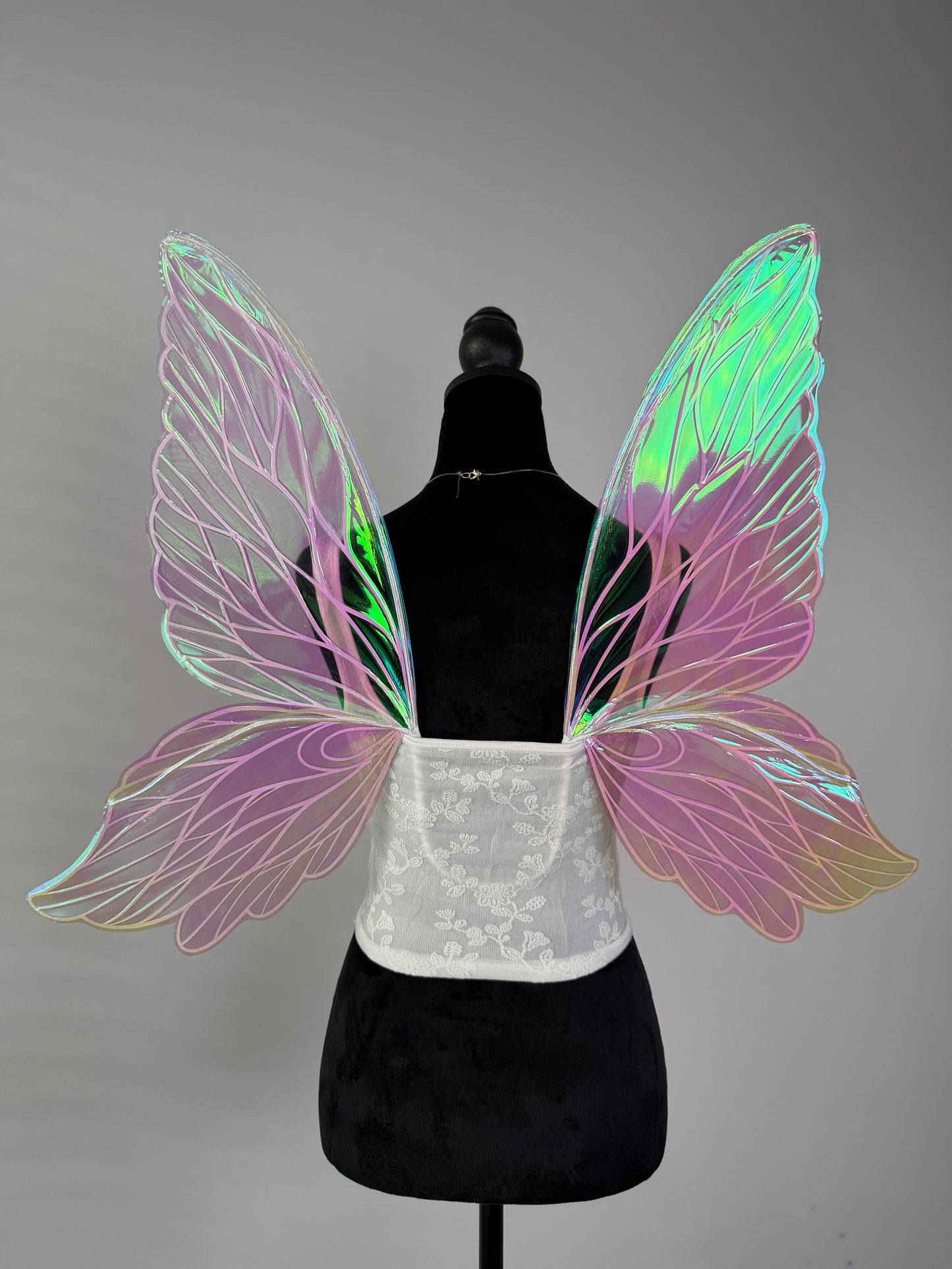 Forest fairy butterfly wings iridescent cosplay accessory