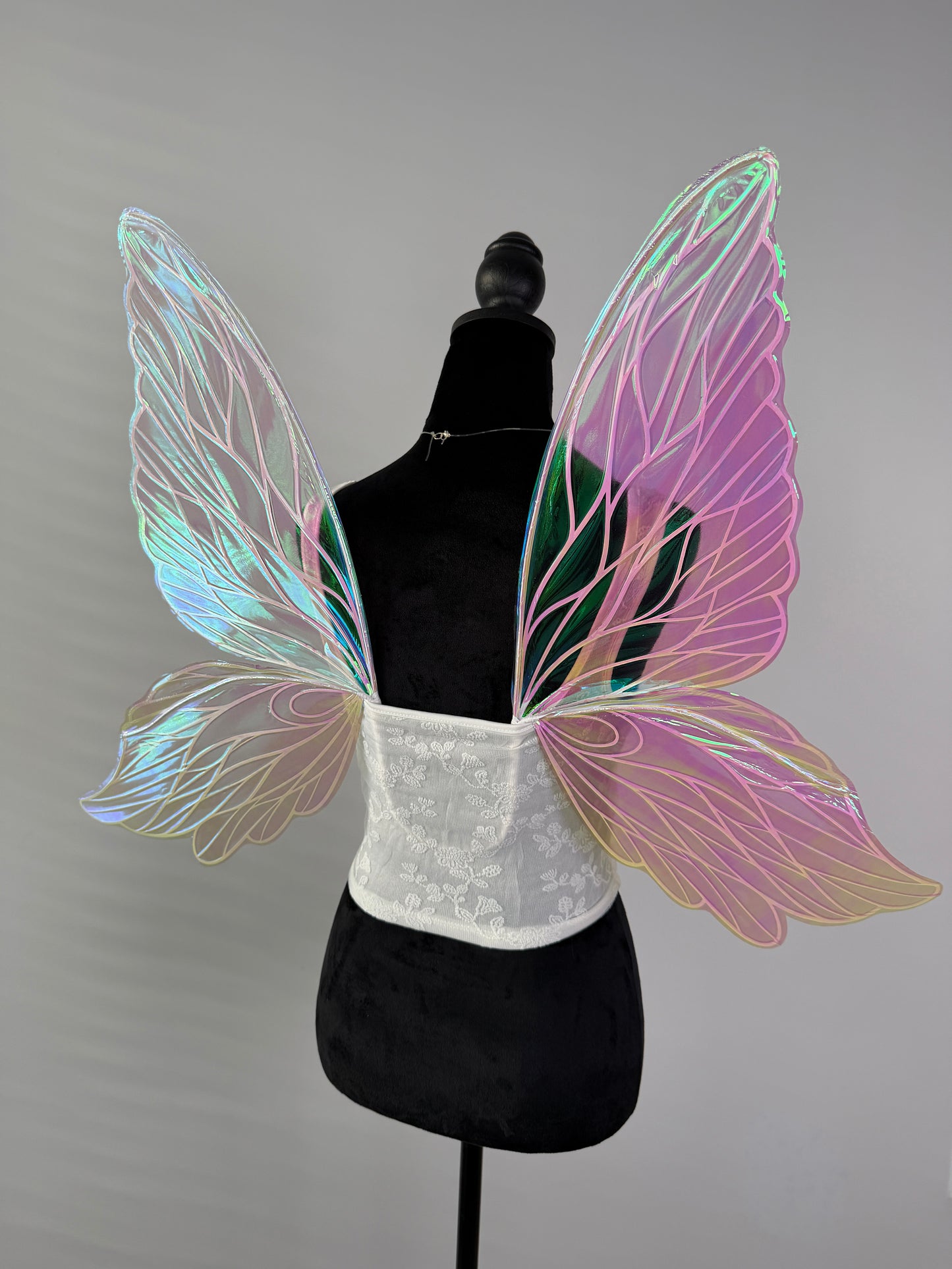 Handmade forest fairy wings with shimmering finish