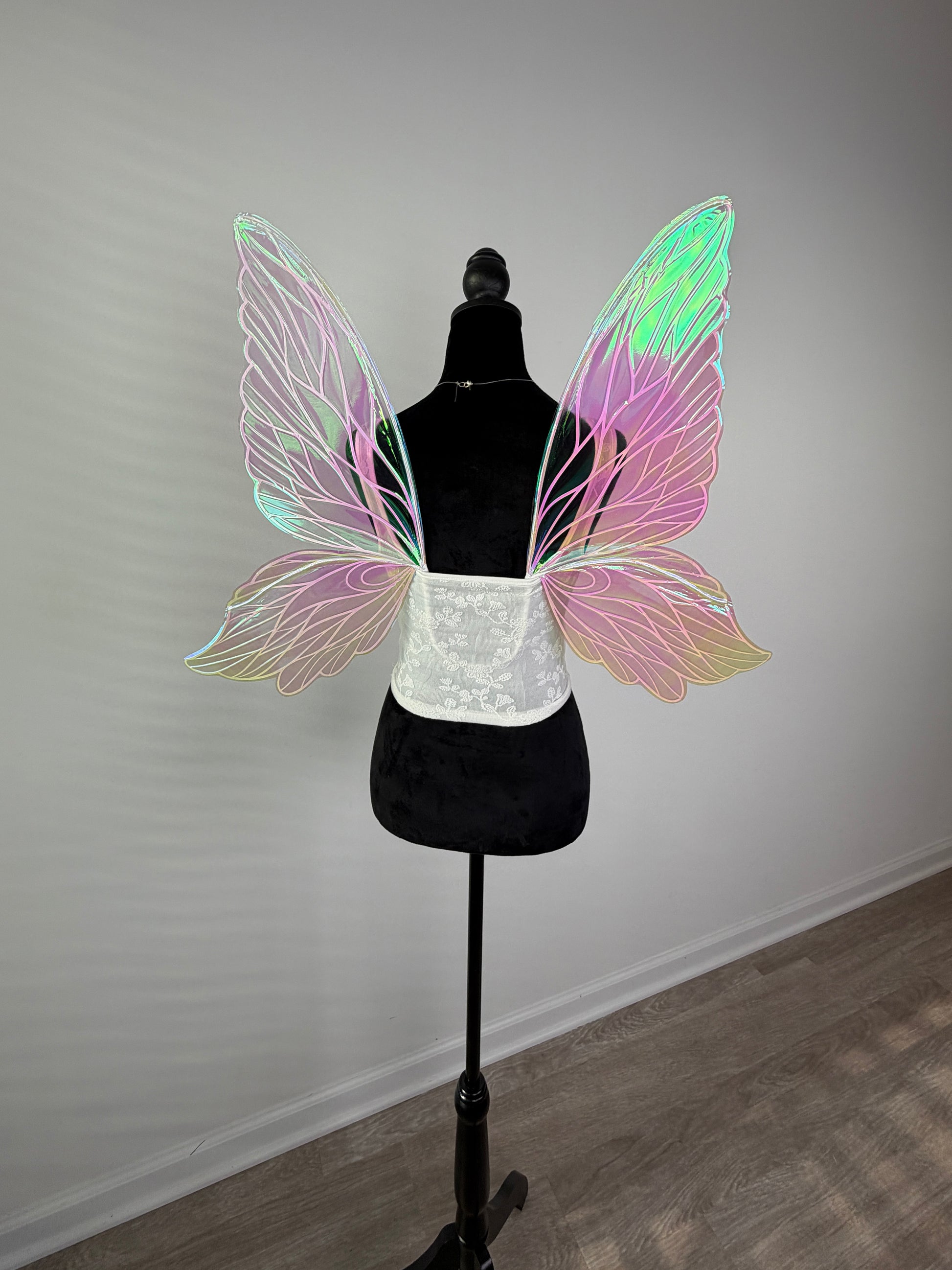 Lightweight iridescent fairy wings for adults