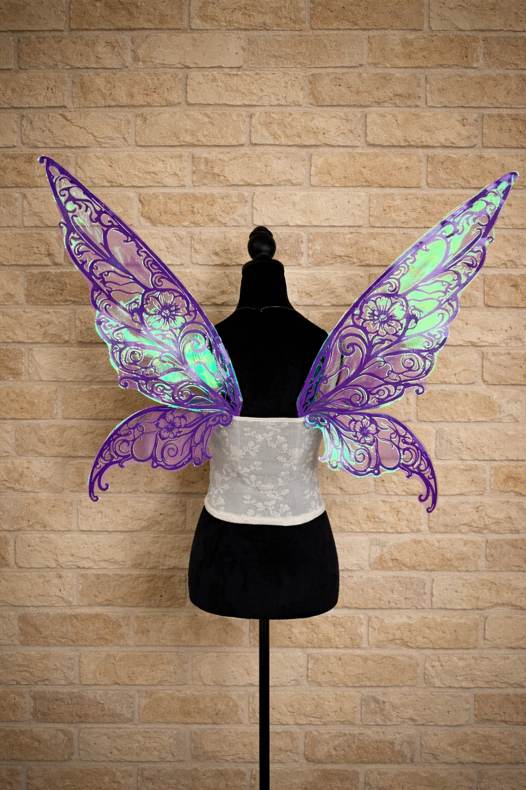 Handmade purple fairy wings for fantasy costume