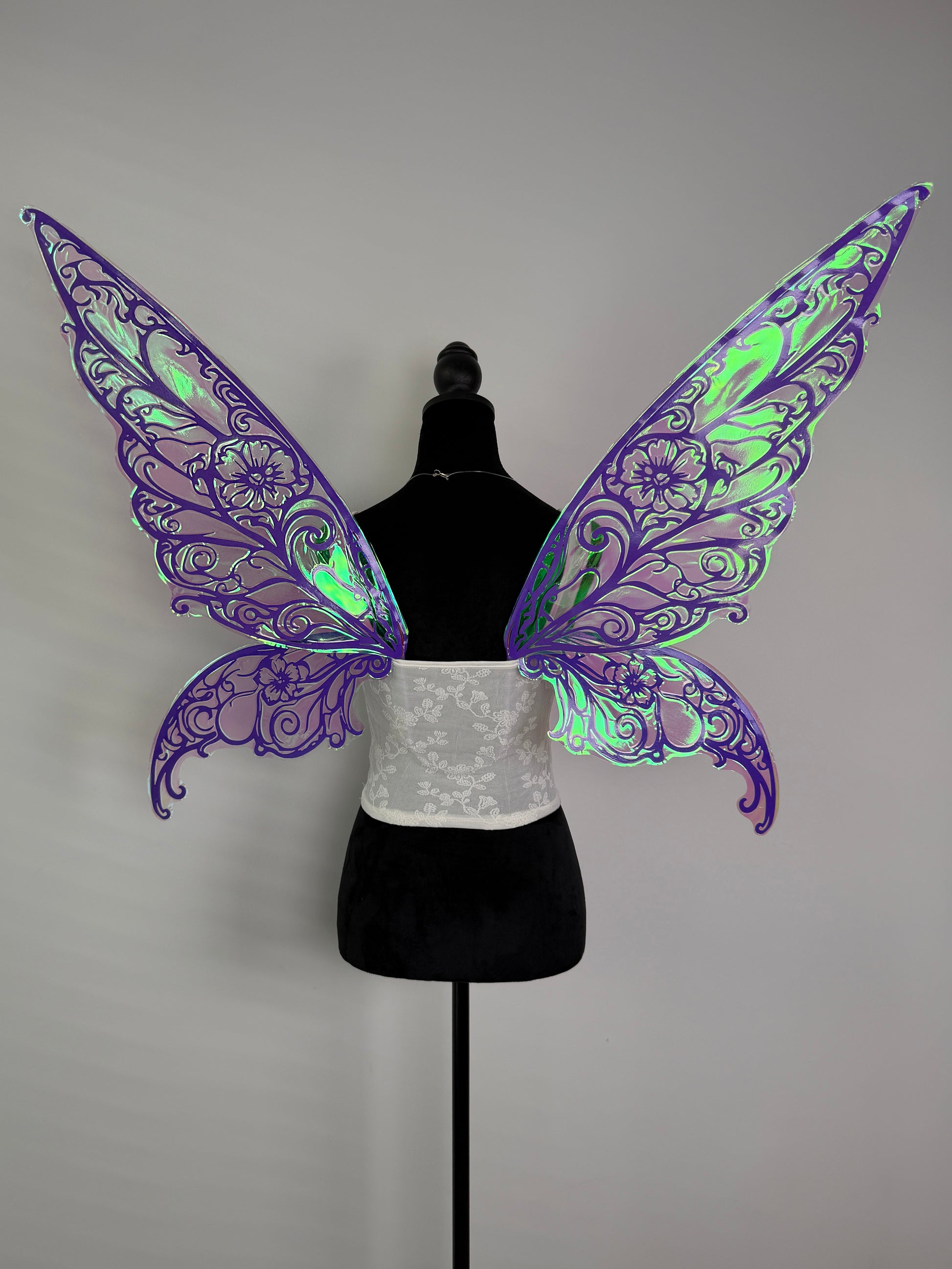 Purple fairy wings for festival and Halloween