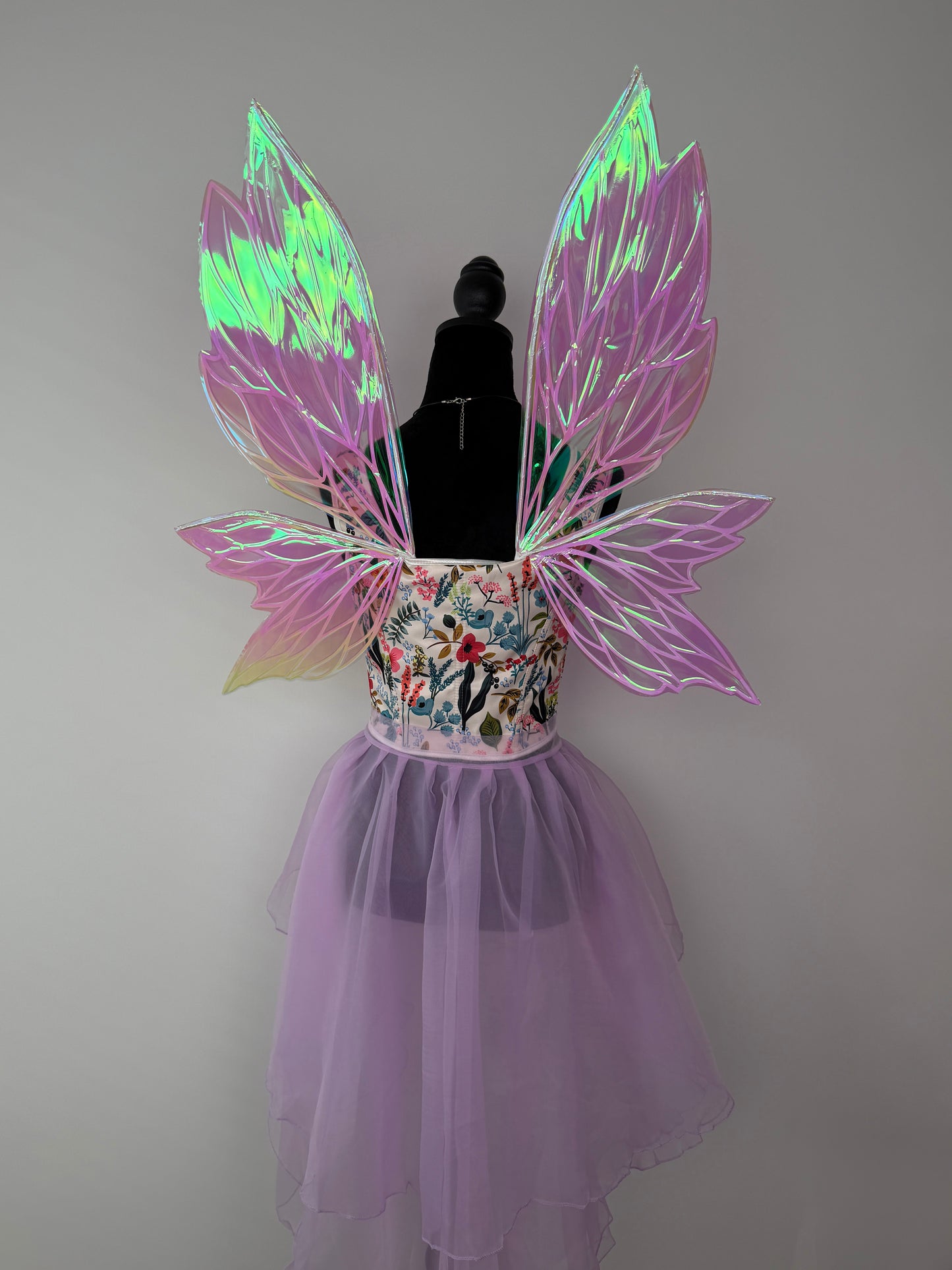Fairy Blush Iridescent Wings – Medium Adult Costume Wings
