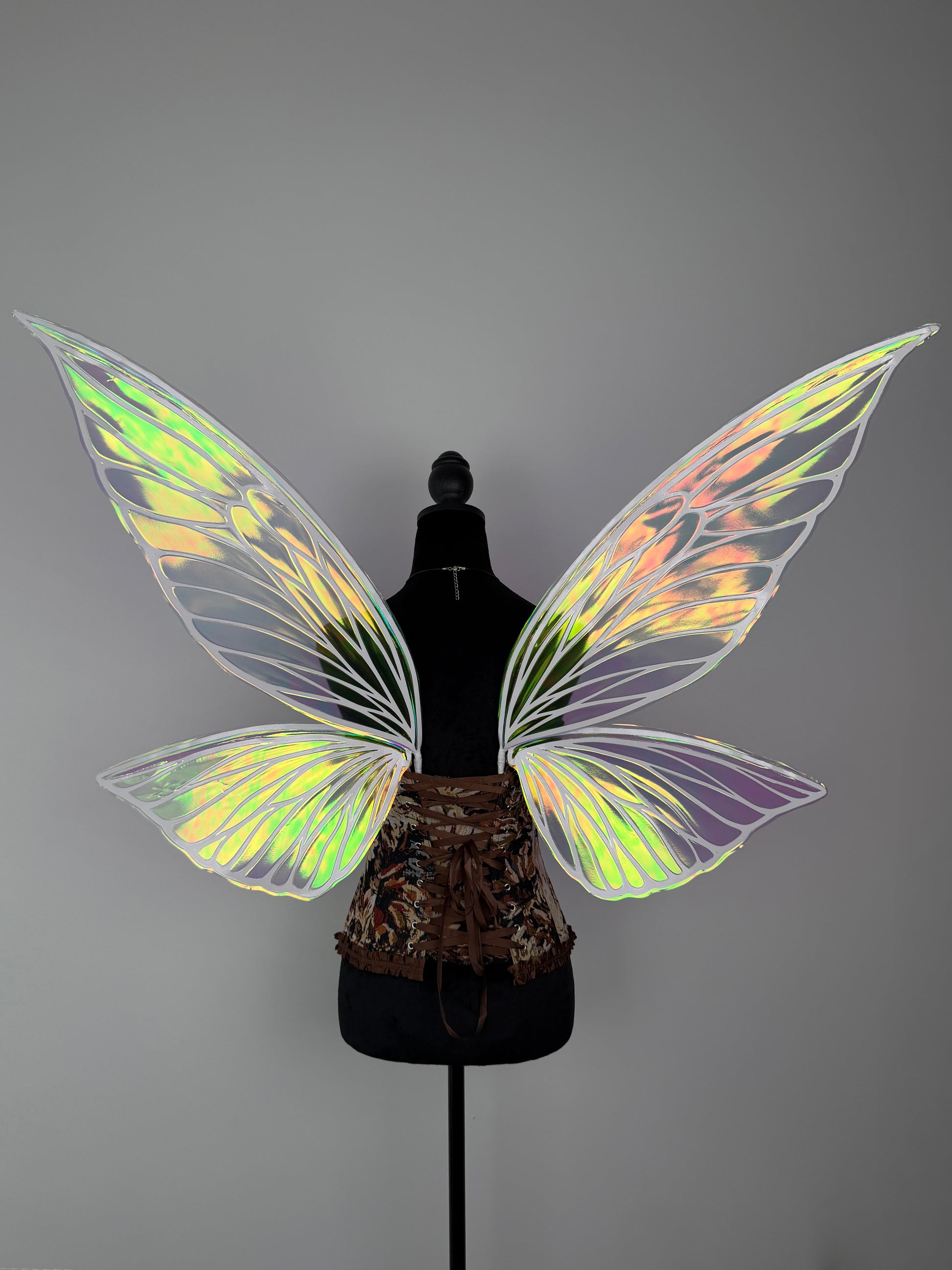 Handmade butterfly fairy wings with iridescent shine