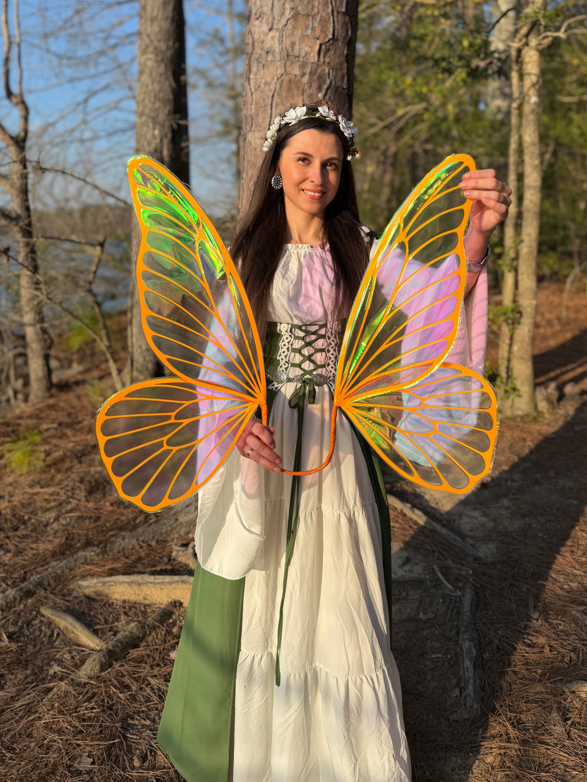 sachin and babi light blue dress Adult Emerald Fairy Halloween Costume