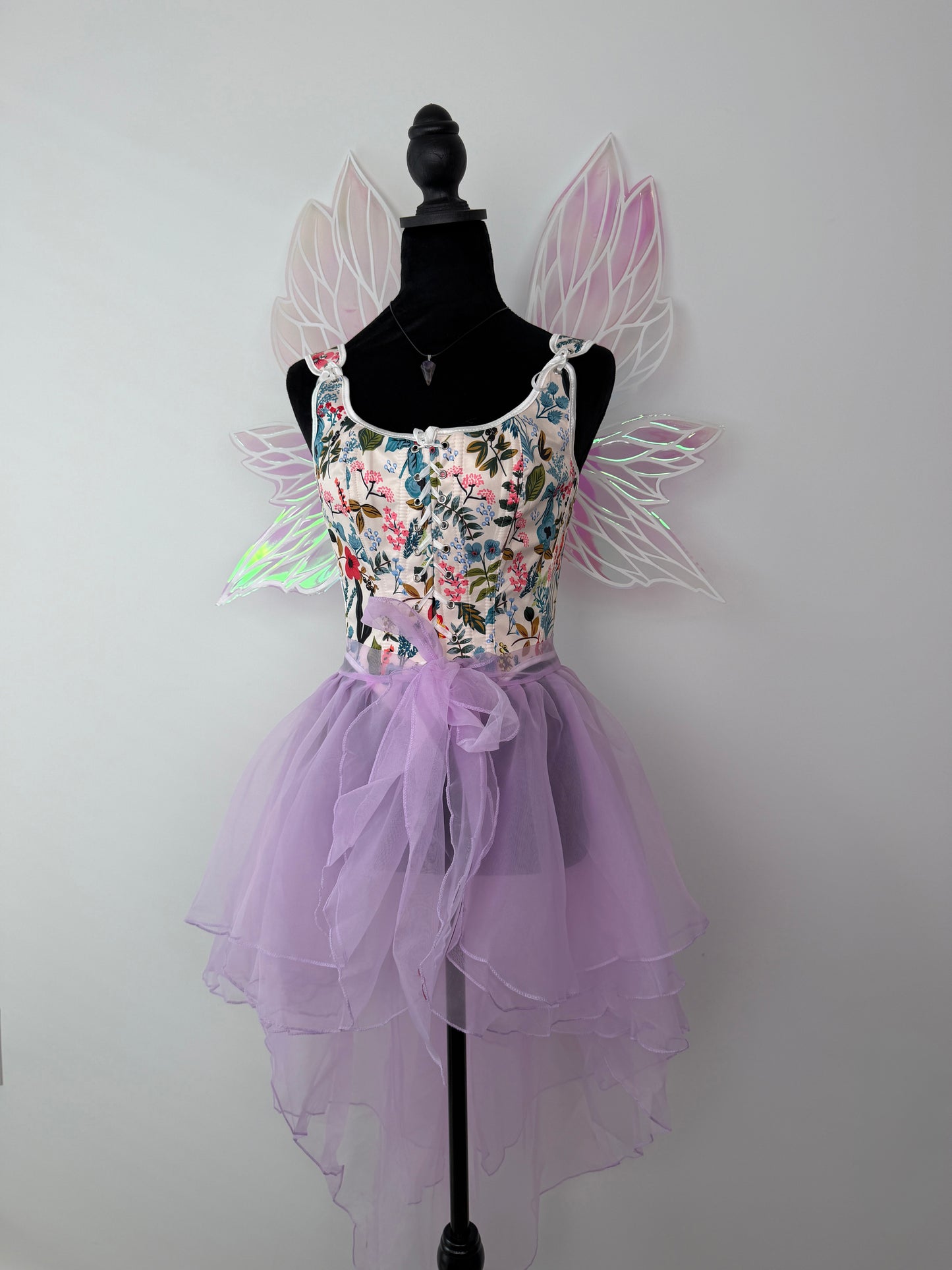 Fairy Blush Iridescent Wings – Medium Adult Costume Wings