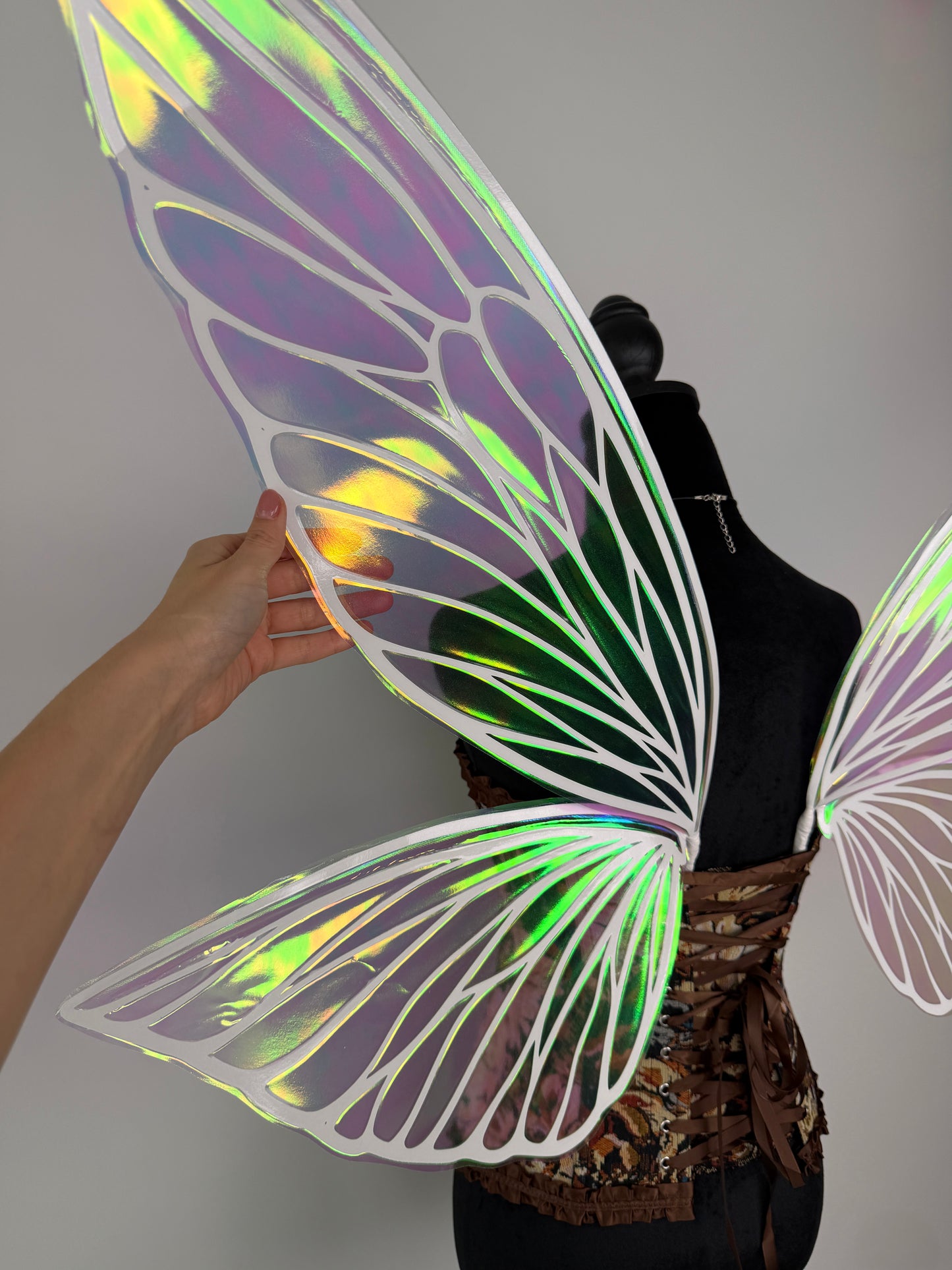 Fantasy butterfly wings costume accessory for cosplay and photoshoots