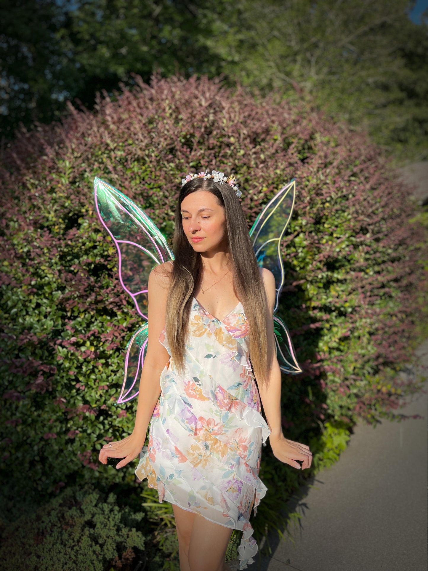 Fantasy fae wings for Renaissance Faire costume and fairy festival outfit