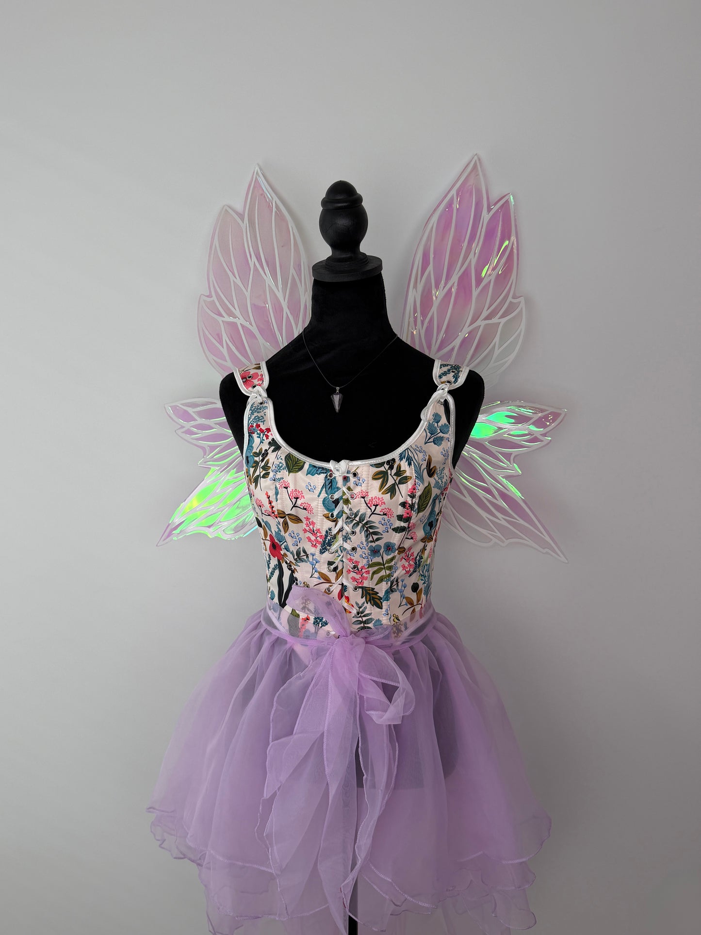 Fairy Blush Iridescent Wings – Medium Adult Costume Wings