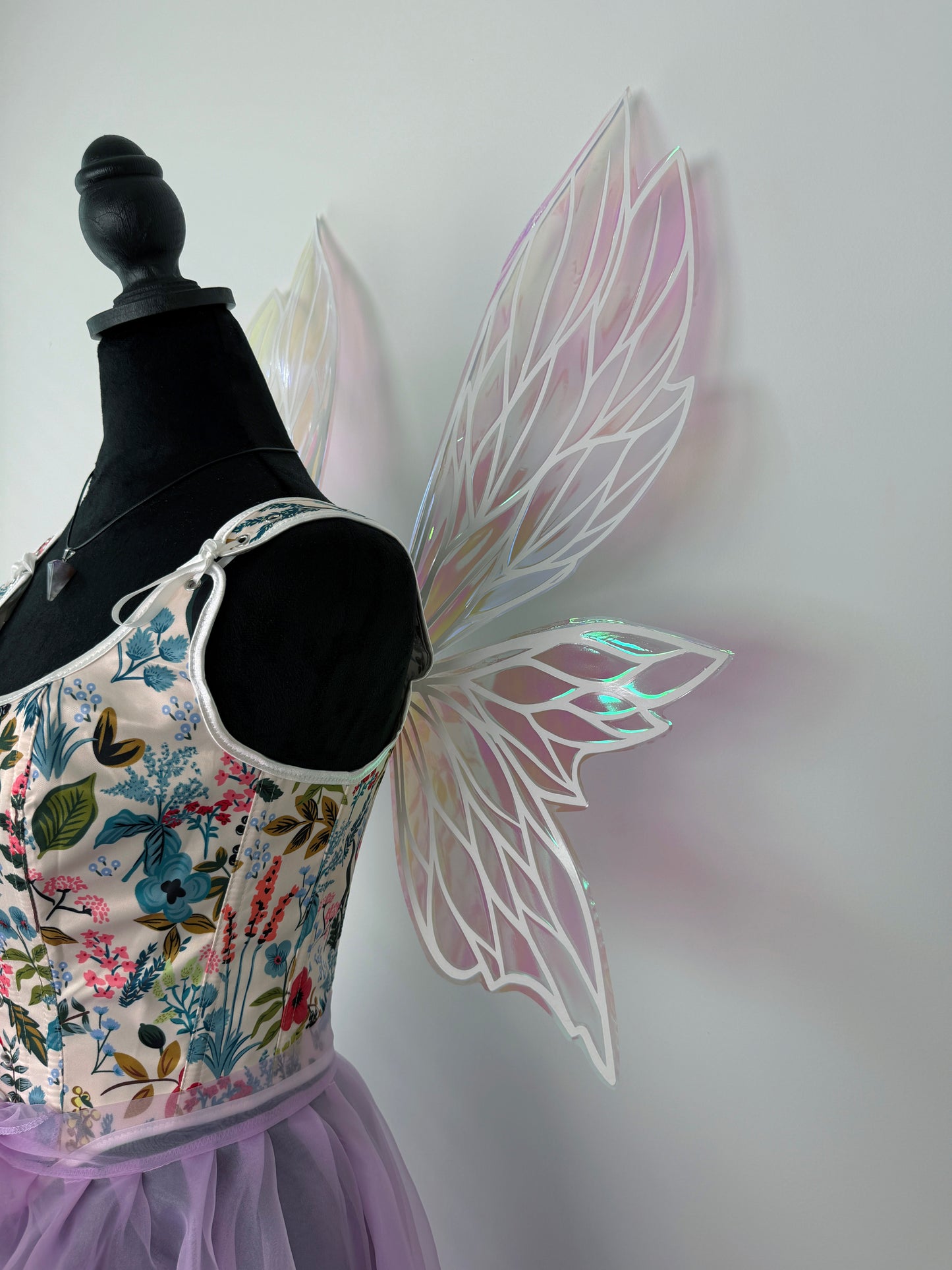 Fairy Blush Iridescent Wings – Medium Adult Costume Wings