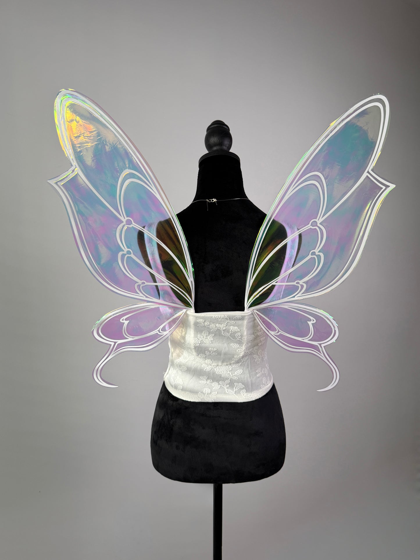 Iridescent butterfly wings for cosplay and fantasy festivals