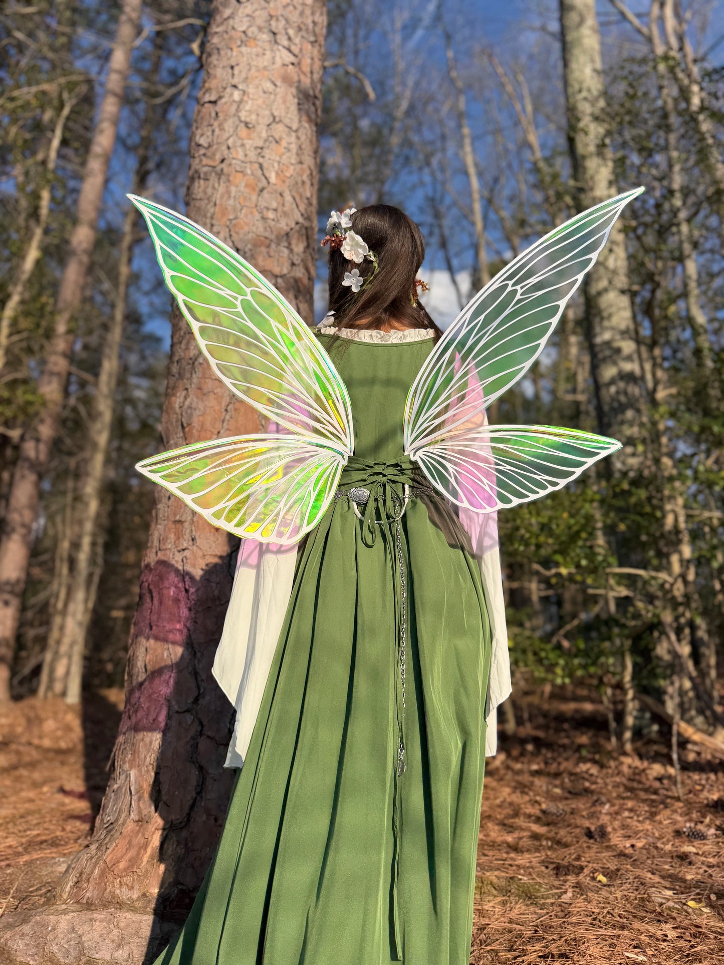 Iridescent fairy wings for cosplay costume and fantasy characters
