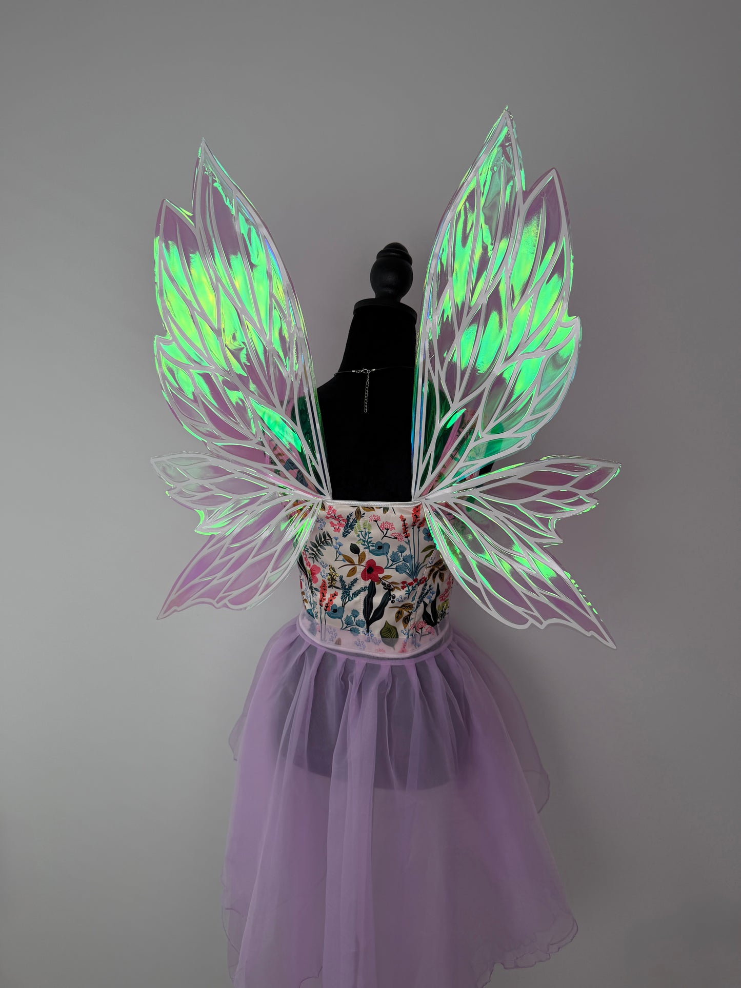 Fairy Blush Iridescent Wings – Medium Adult Costume Wings