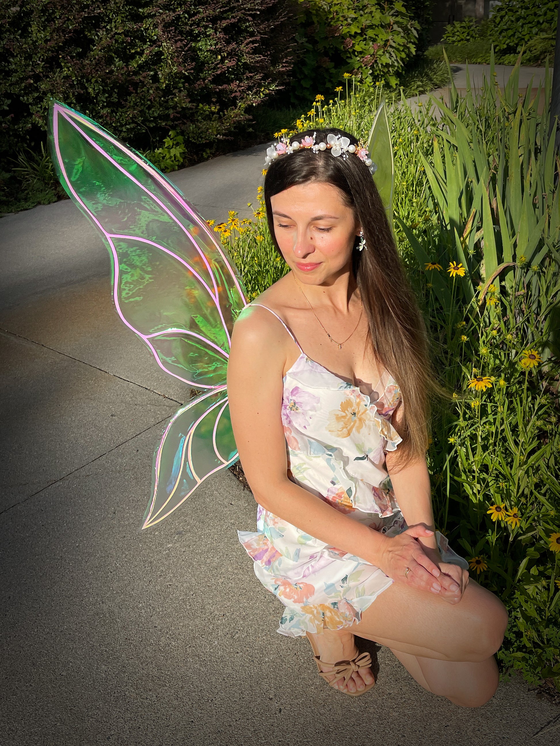 Large fae wings for Renaissance festival costume and fantasy events