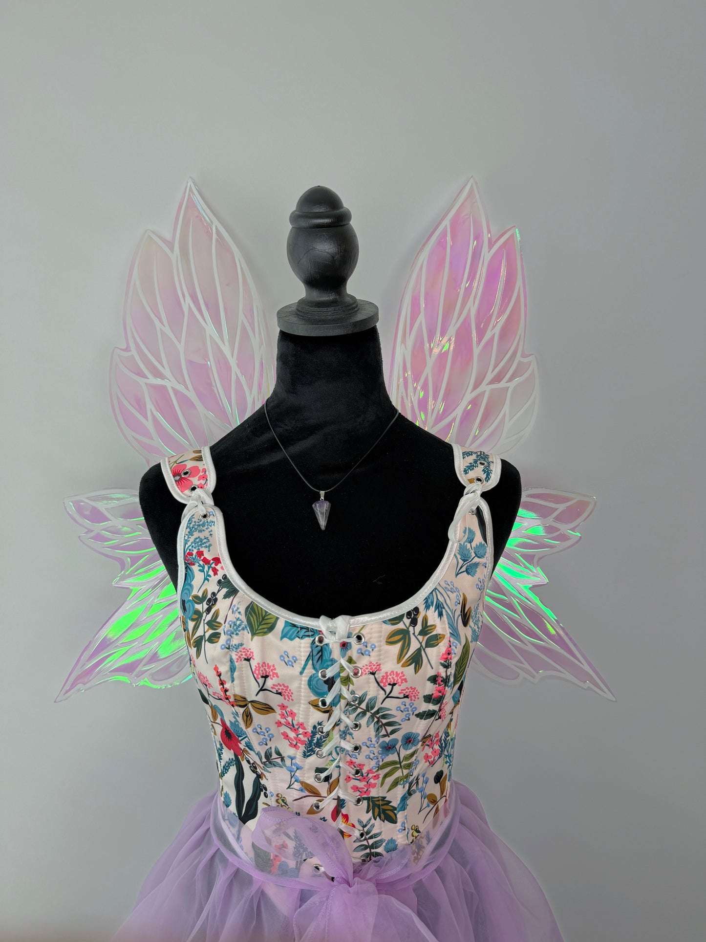 Fairy Blush Iridescent Wings – Medium Adult Costume Wings