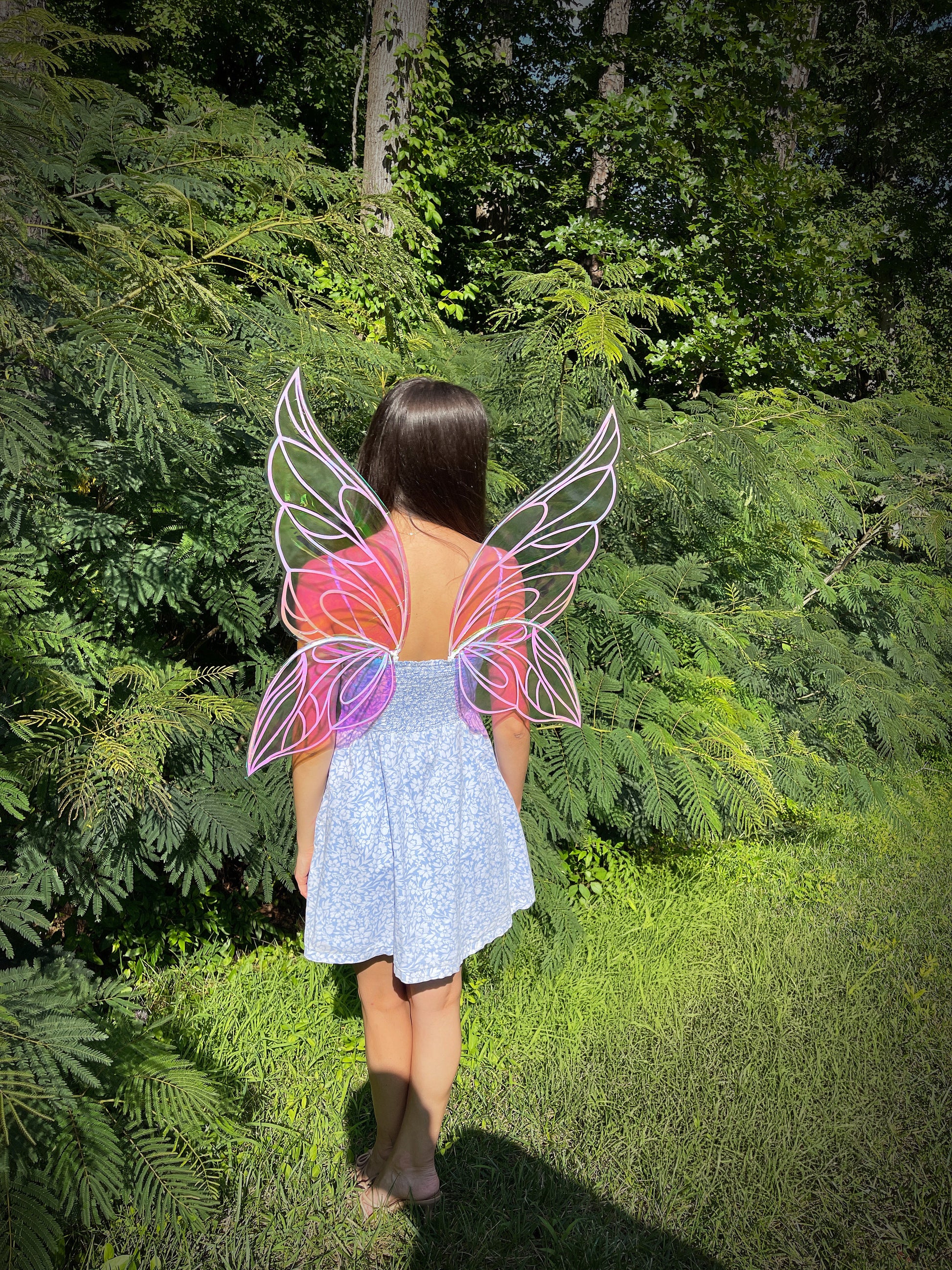Large fantasy butterfly wings for cosplay and LARP costume