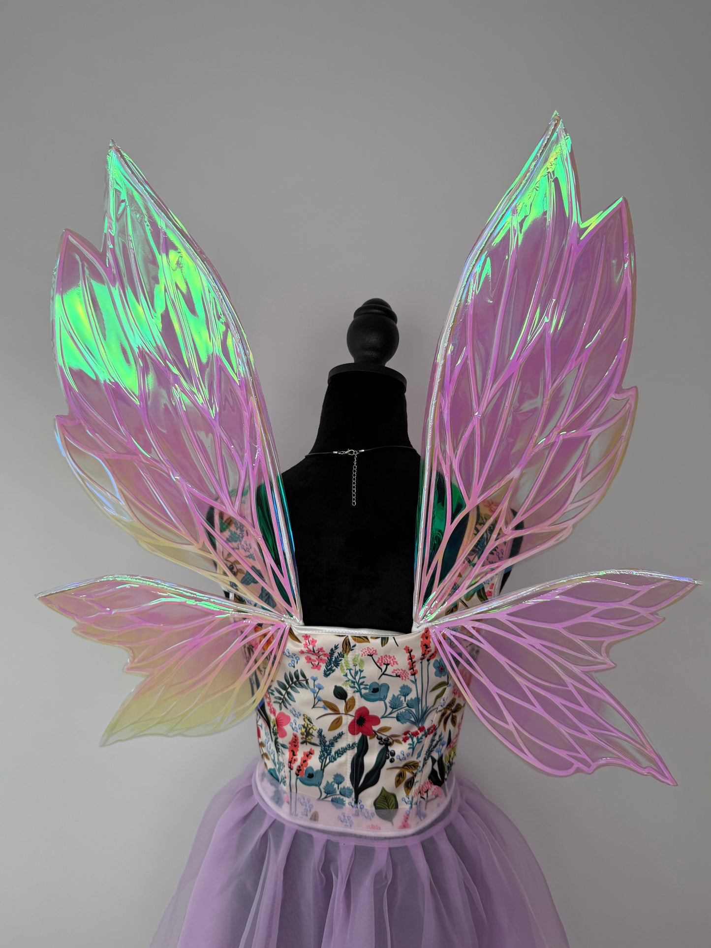 Fairy Blush Iridescent Wings – Medium Adult Costume Wings