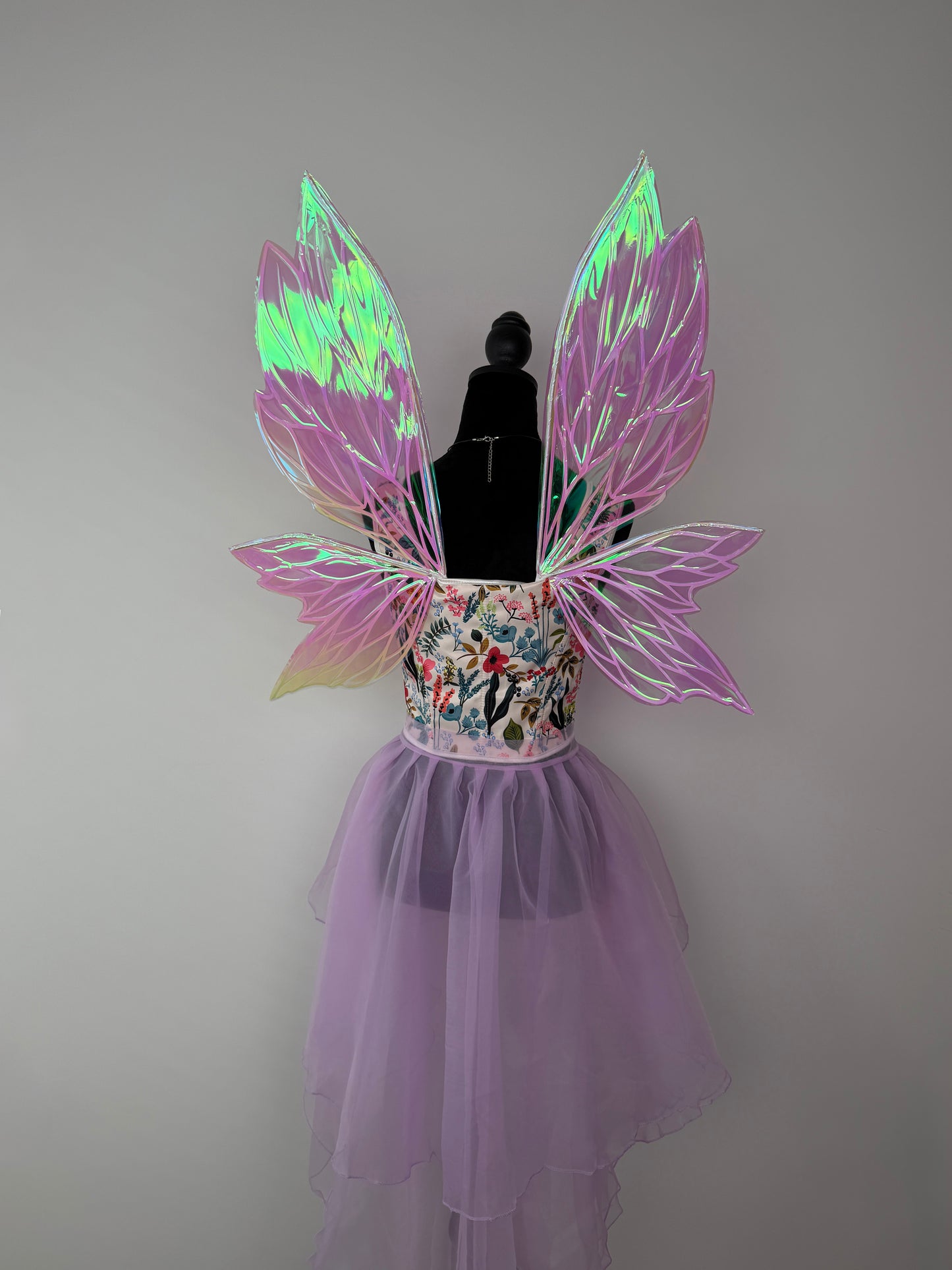 Fairy Blush Iridescent Wings – Medium Adult Costume Wings