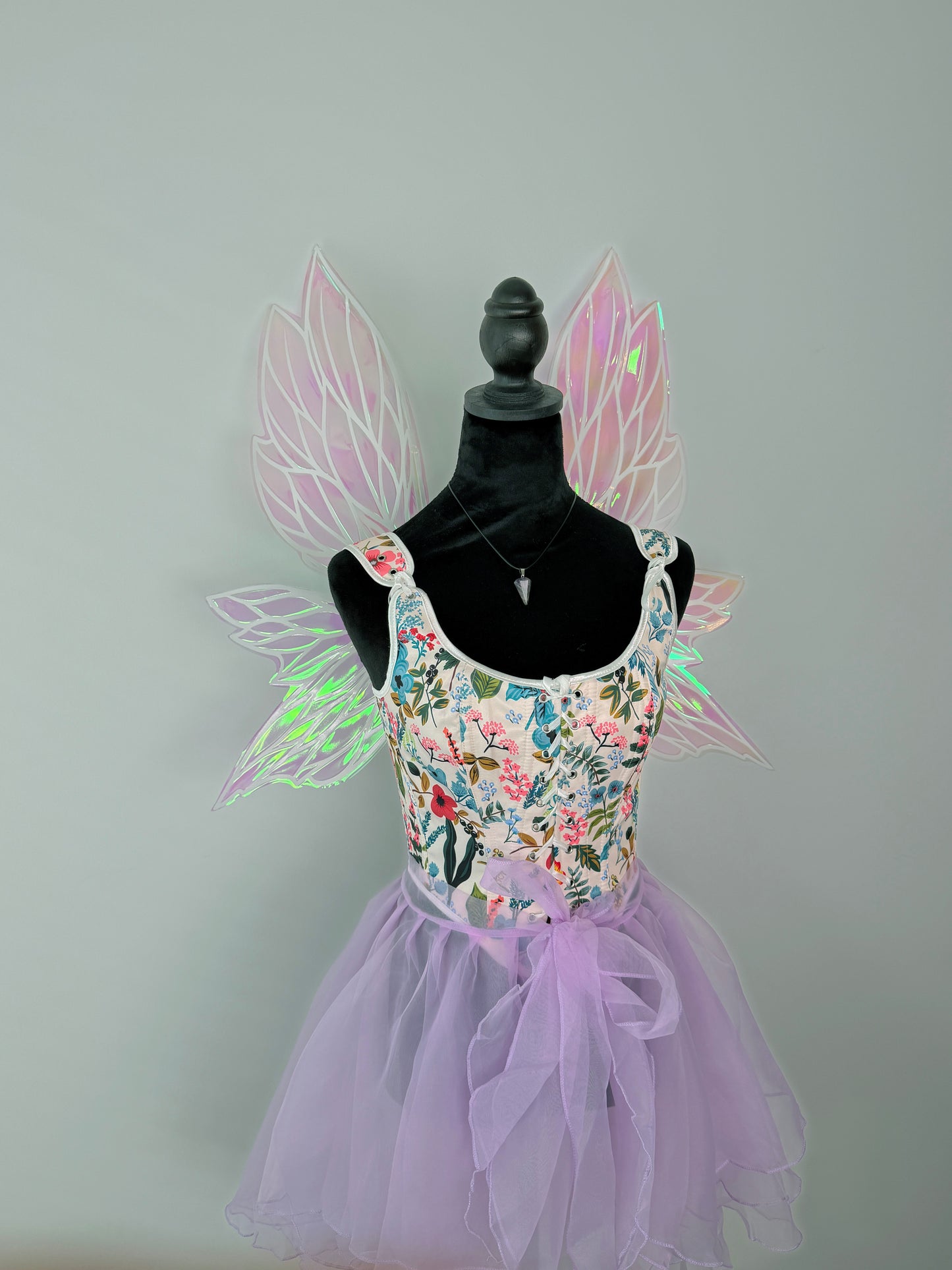 Fairy Blush Iridescent Wings – Medium Adult Costume Wings