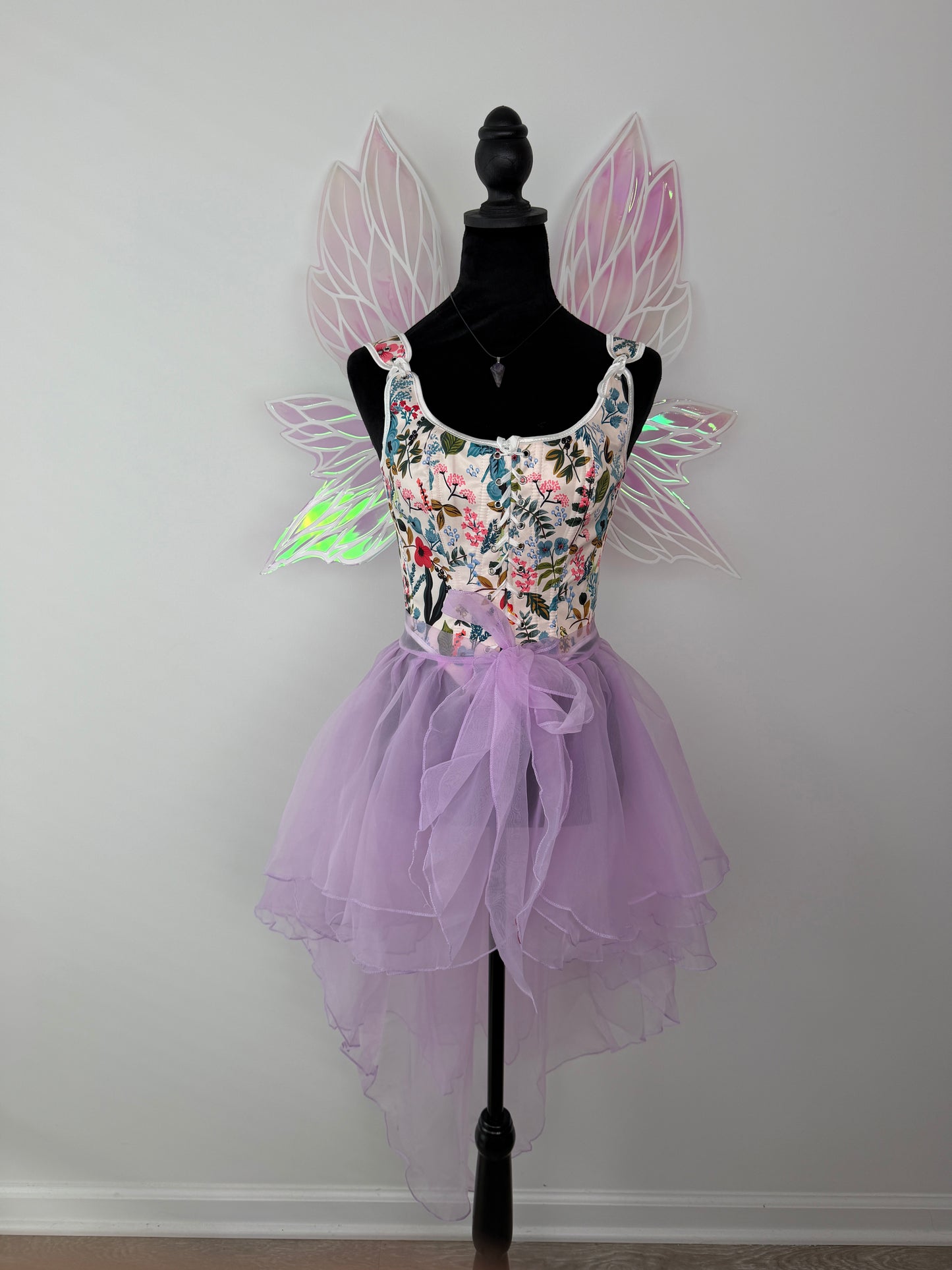 Fairy Blush Iridescent Wings – Medium Adult Costume Wings