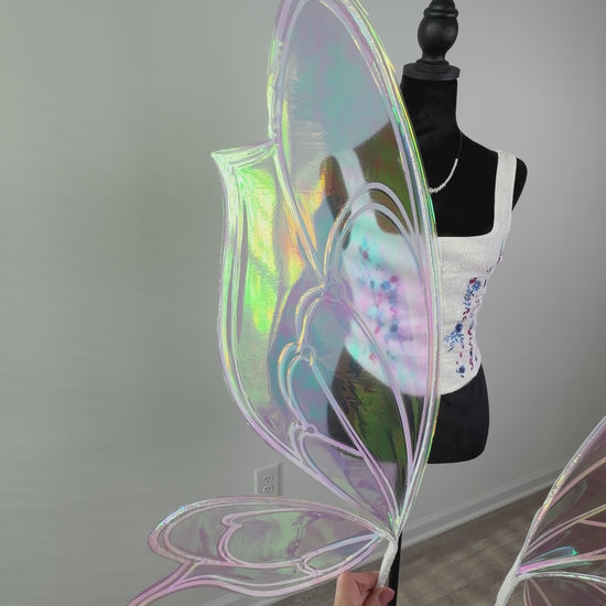 Iridescent butterfly fairy wings for Renaissance Faire