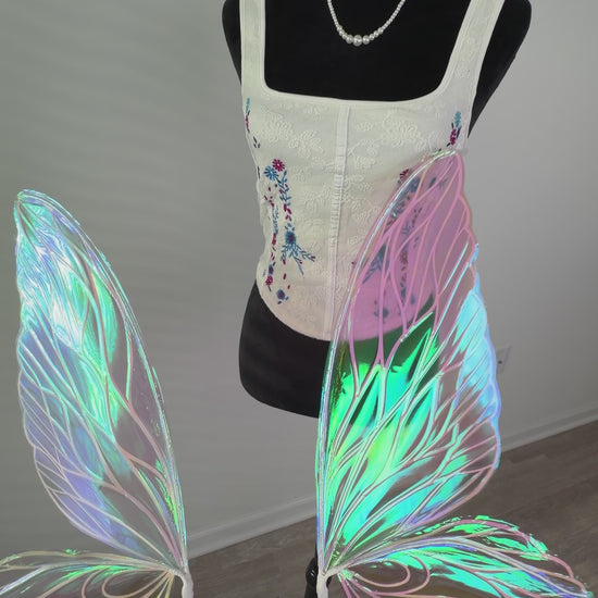 Fantasy fairy wings for LARP and festivals on video