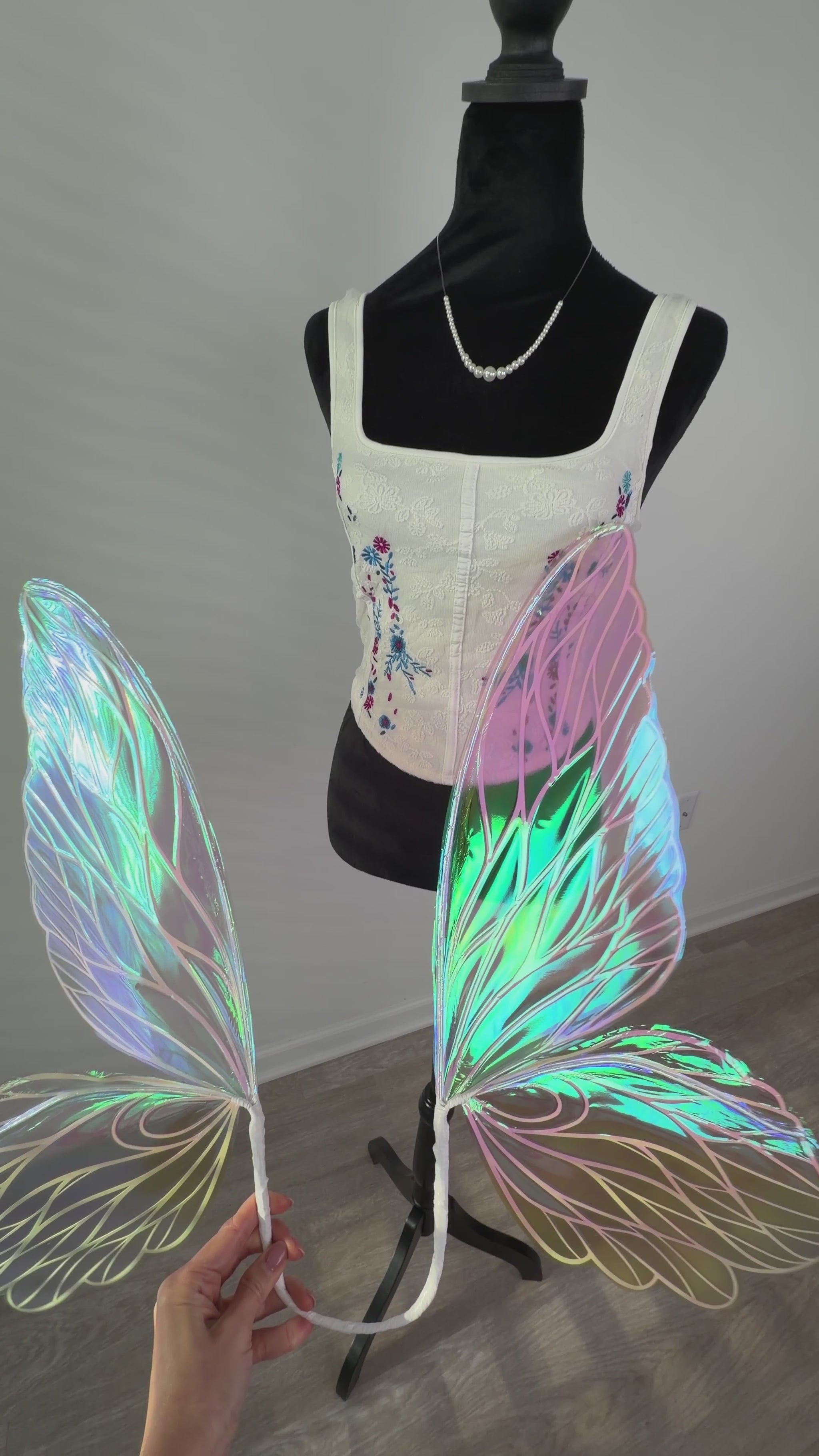 Fantasy fairy wings for LARP and festivals on video