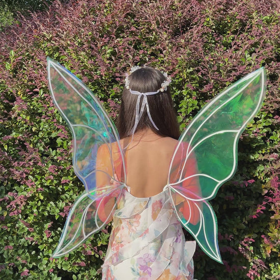 Fantasy fae wings for Renaissance Faire costume and fairy festival outfit