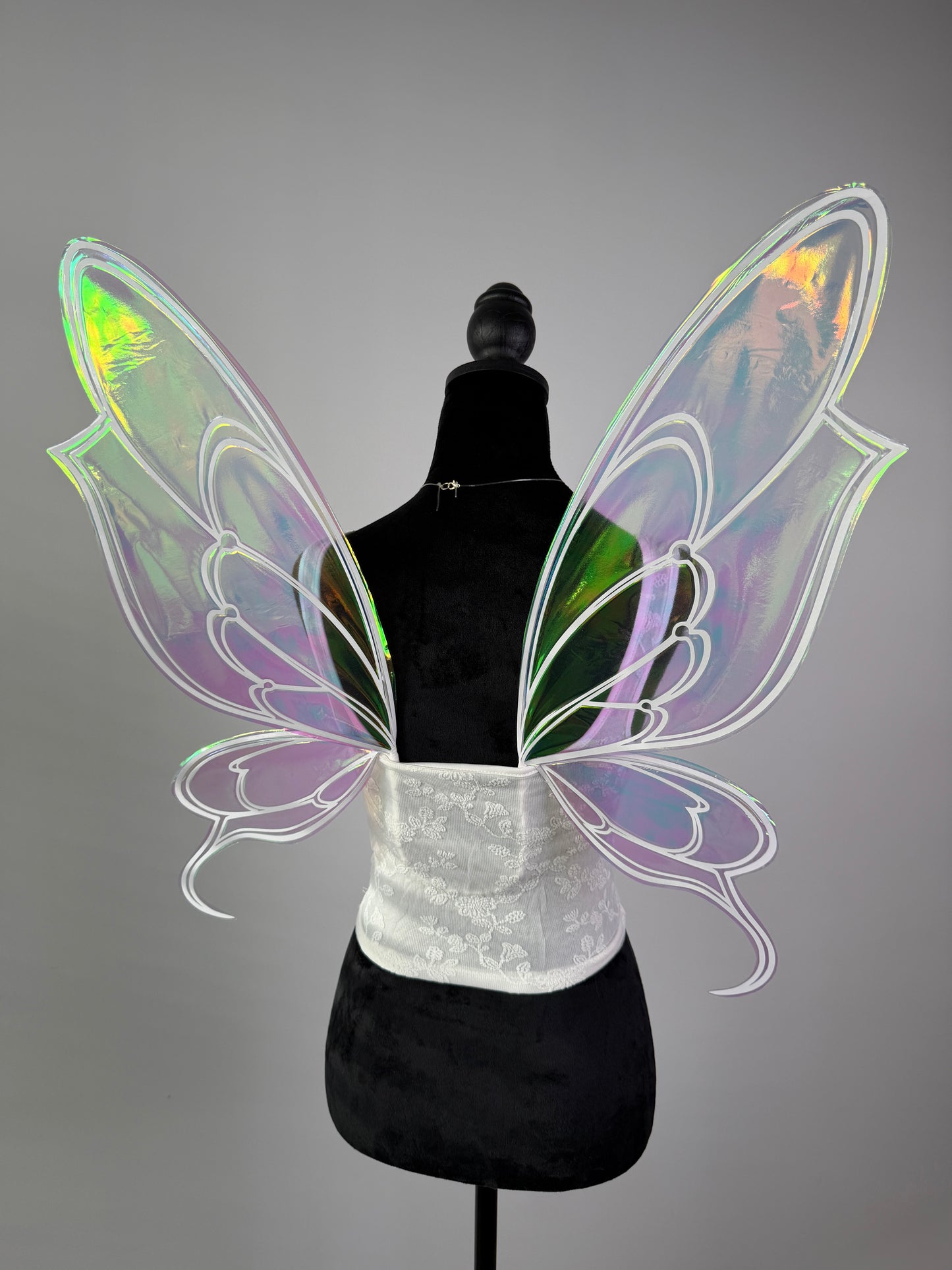 Iridescent butterfly fairy wings for Renaissance Faire outfit