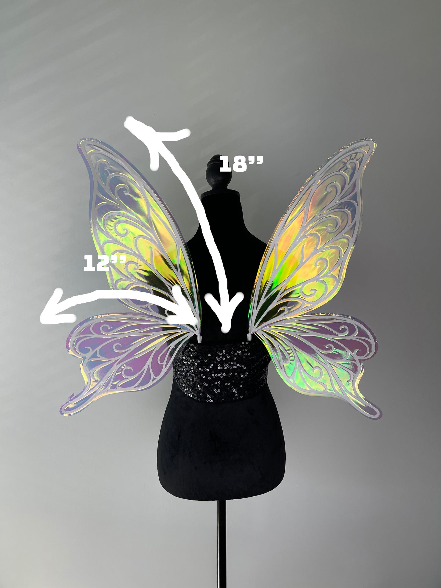 Iridescent fairy wings Cosplay festivals Halloween costume