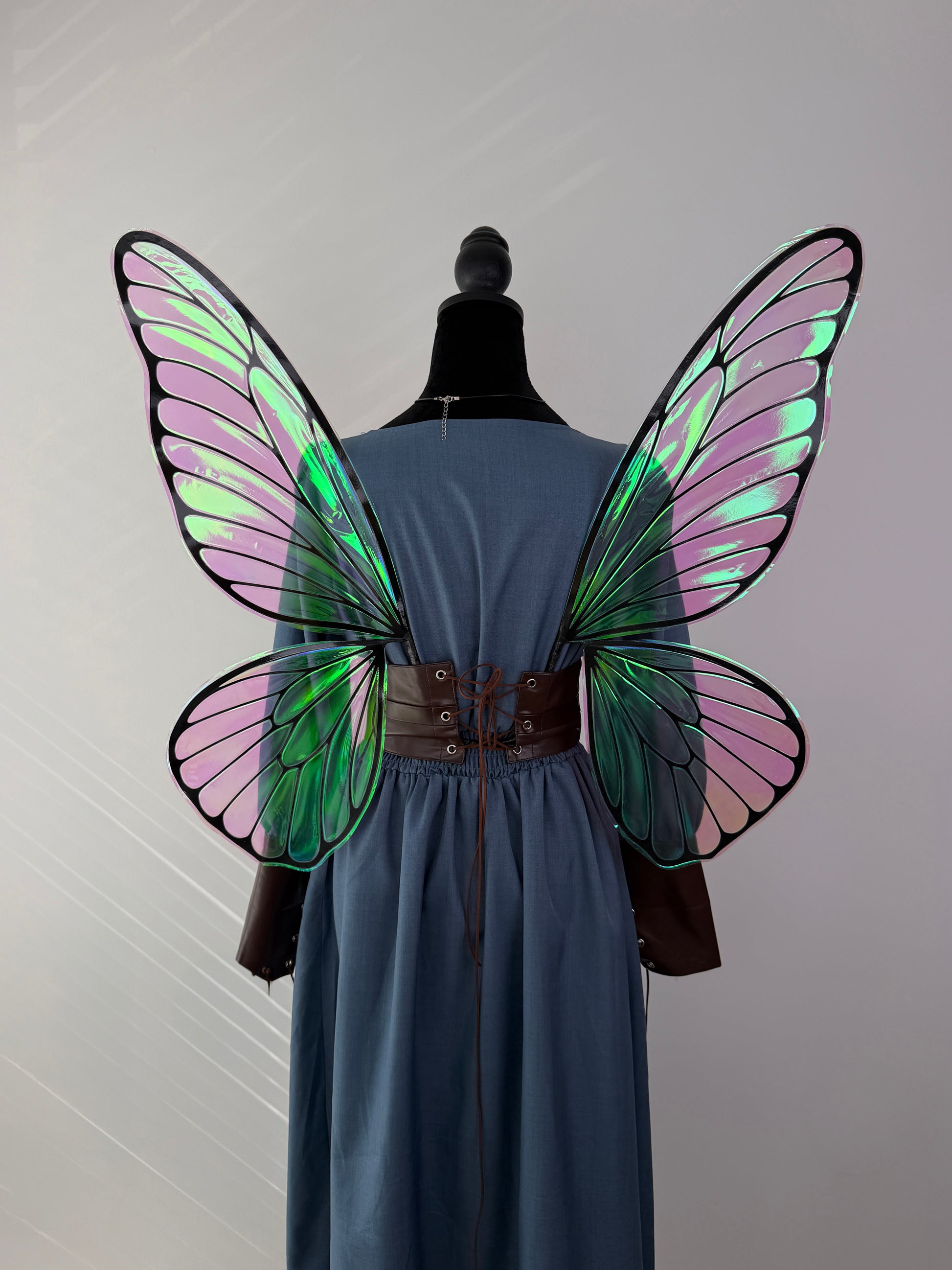 Lightweight woodland fairy wings designed for festivals, cosplay and magical photo shoots.